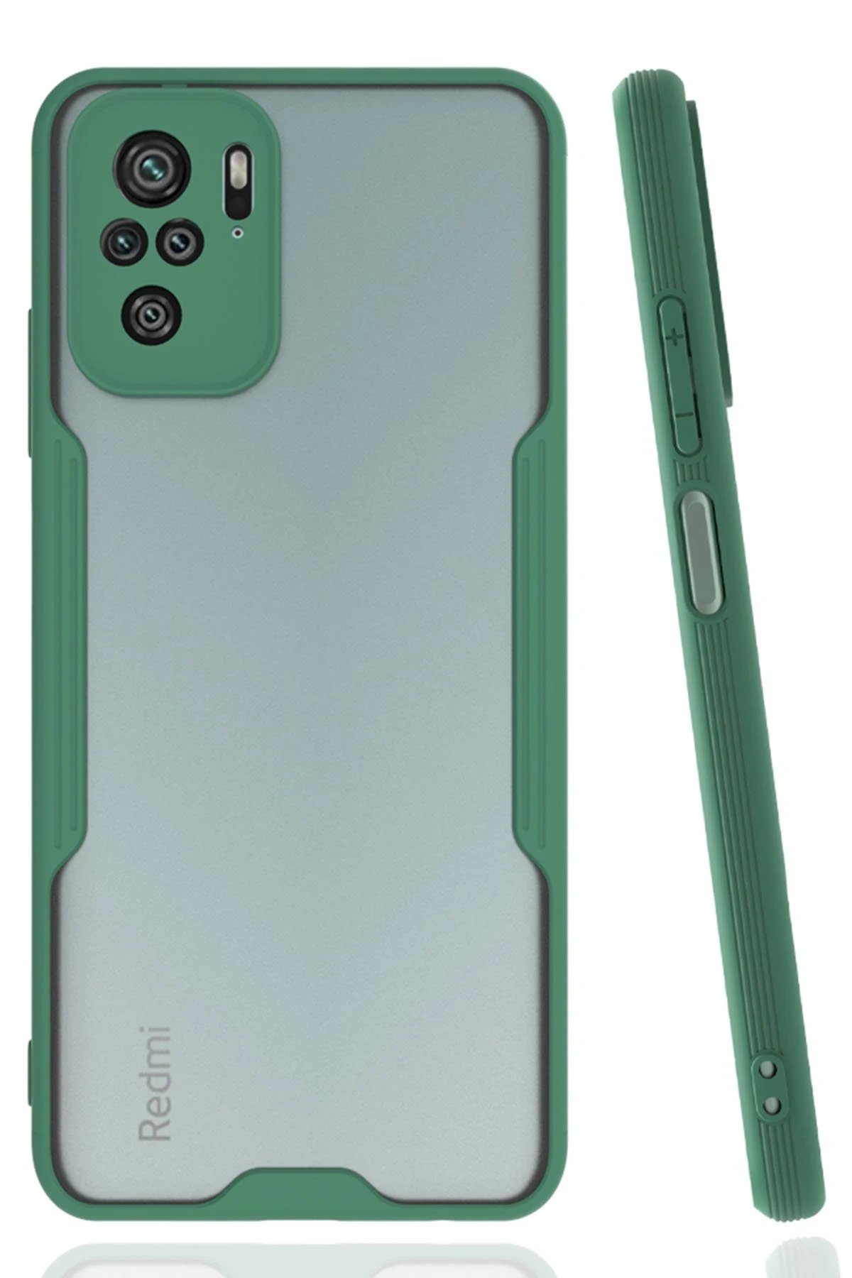 Xiaomi Redmi Note 10 Kılıf Platin Silikon - Yeşil-(5796)