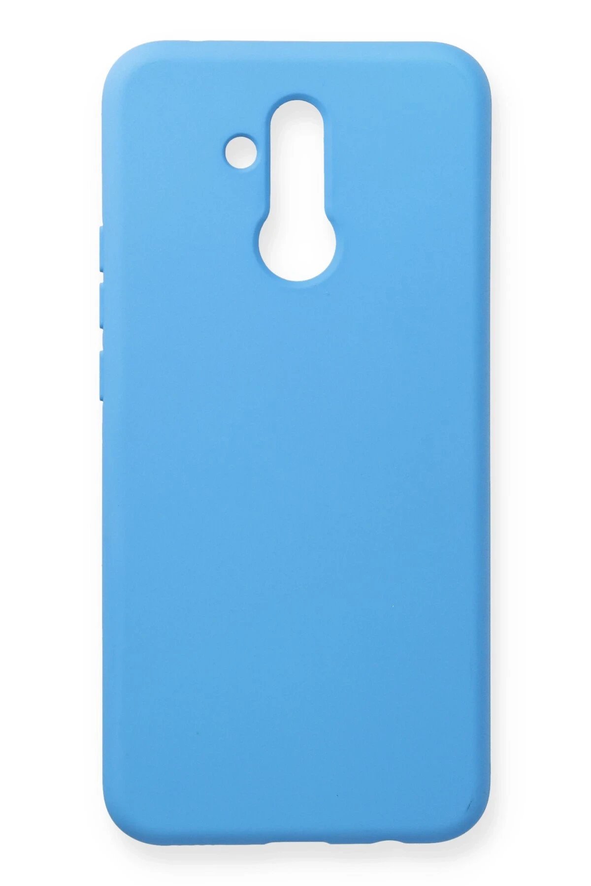 Huawei Mate 20 Lite Kılıf Nano içi Kadife Silikon - Mavi-(5796)