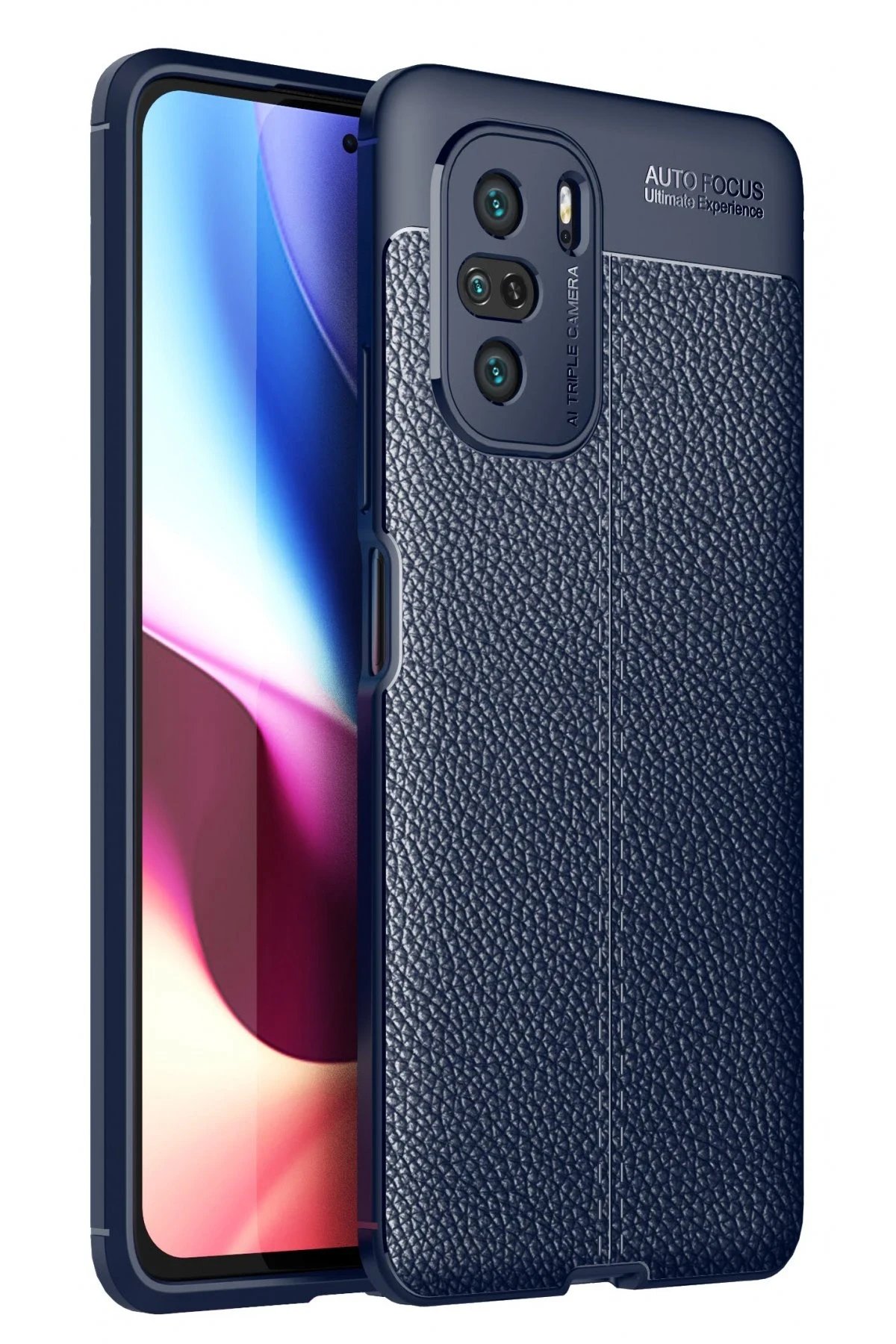 Xiaomi Poco F3 Kılıf Auto Focus Kapak - Lacivert-(5796)