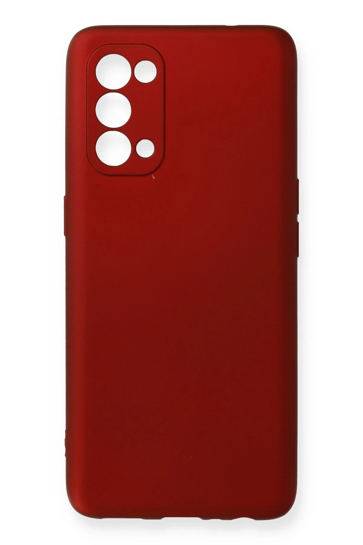 Oppo Reno 5 Pro Kılıf First Silikon - Bordo-(5796)