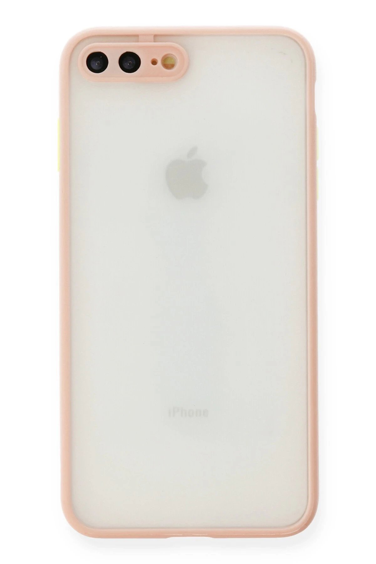 iPhone 7 Plus Kılıf Montreal Silikon Kapak - Pembe-(5796)