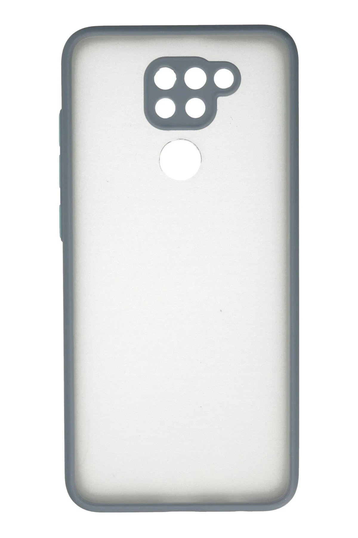 Xiaomi Redmi Note 9 Kılıf Montreal Silikon Kapak - Gri-(5796)