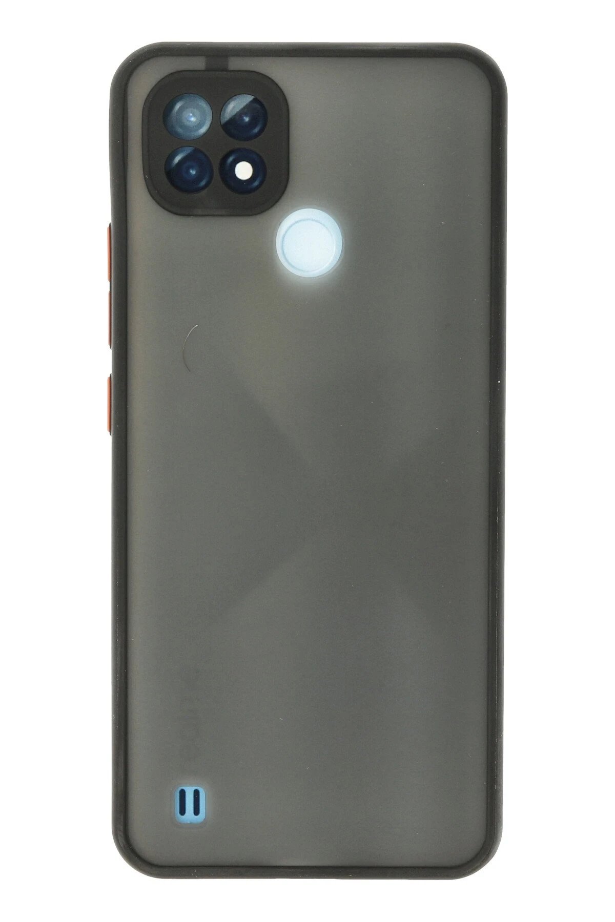 Realme C21 Kılıf Montreal Silikon Kapak - Siyah-(5796)