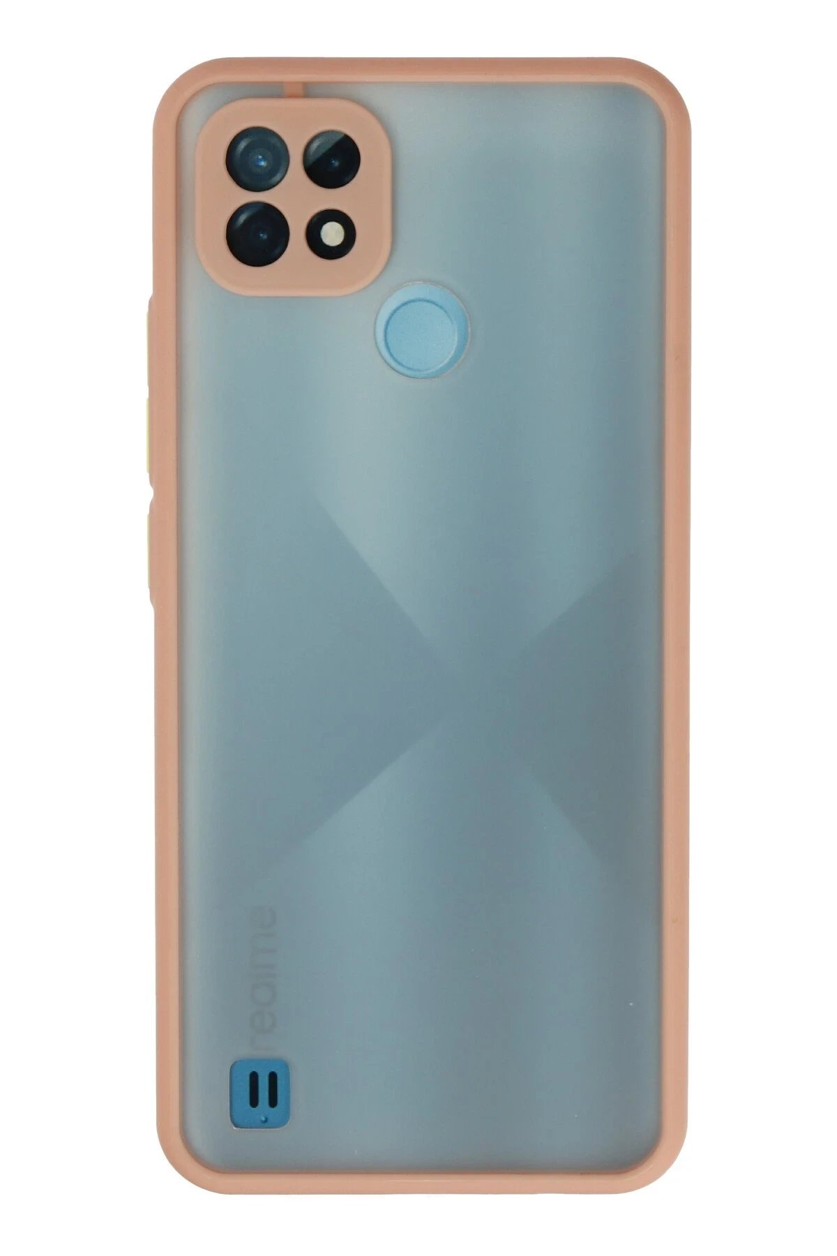 Realme C21 Kılıf Montreal Silikon Kapak - Pembe-(5796)