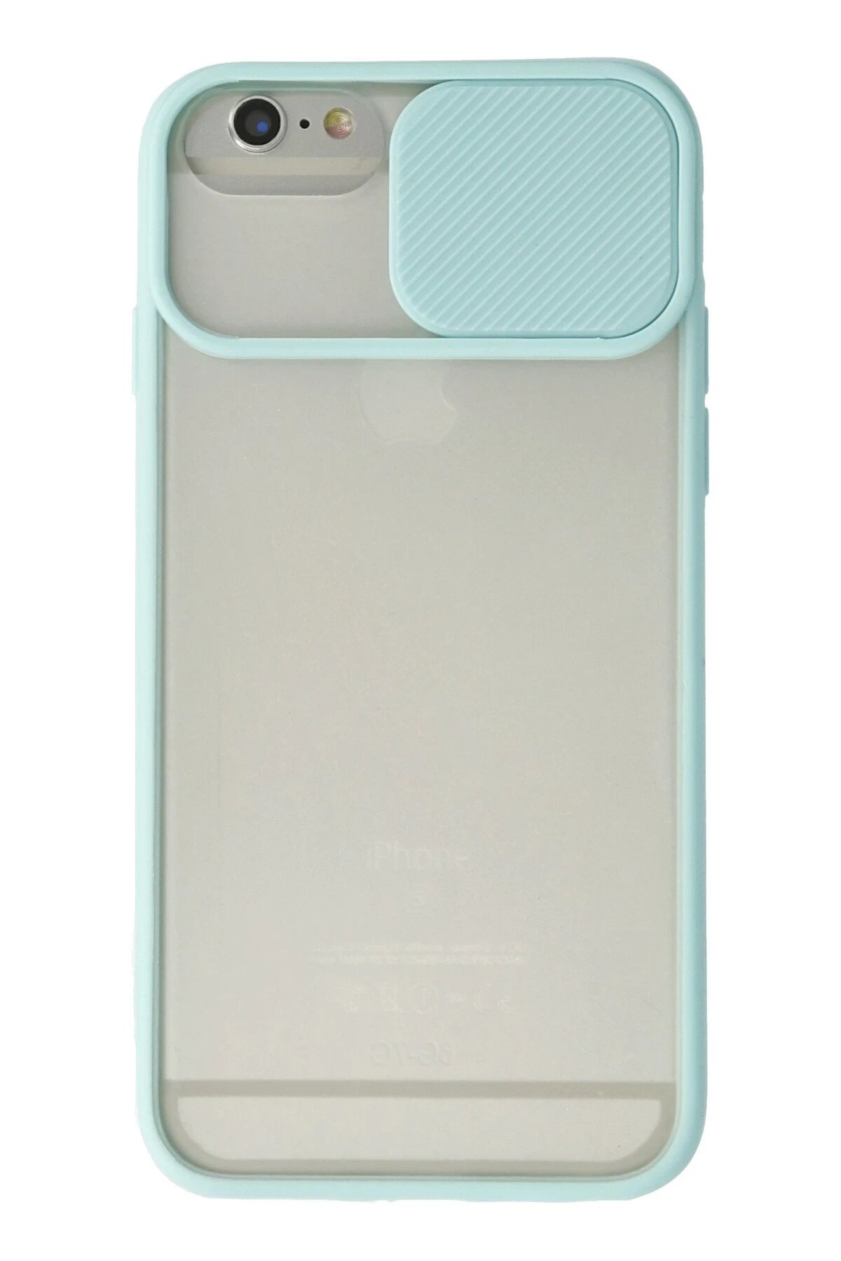 iPhone 6 Kılıf Palm Buzlu Kamera Sürgülü Silikon uaz-(5796)