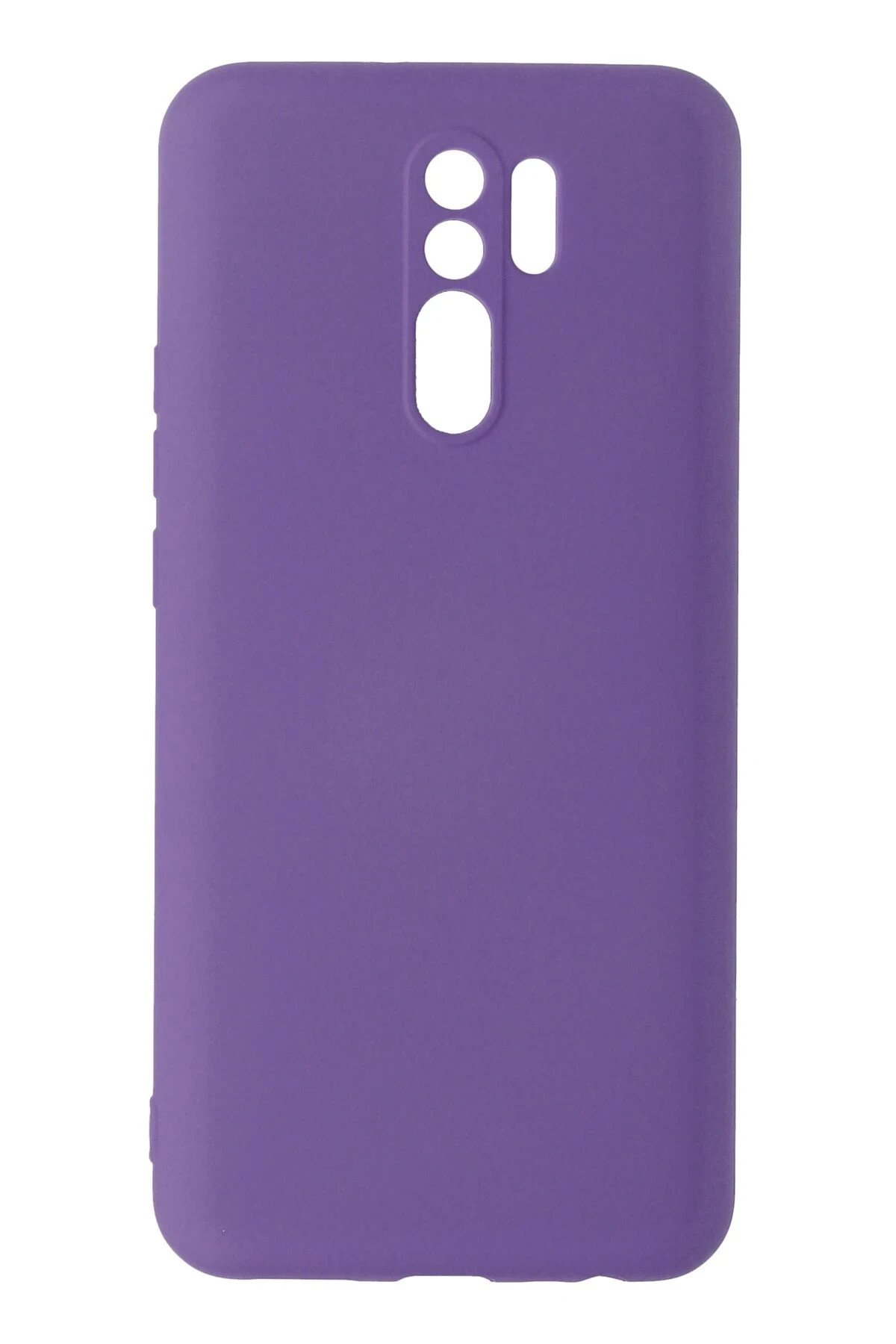 Xiaomi Redmi 9 Kılıf Nano içi Kadife Silikon - Mor-(5796)