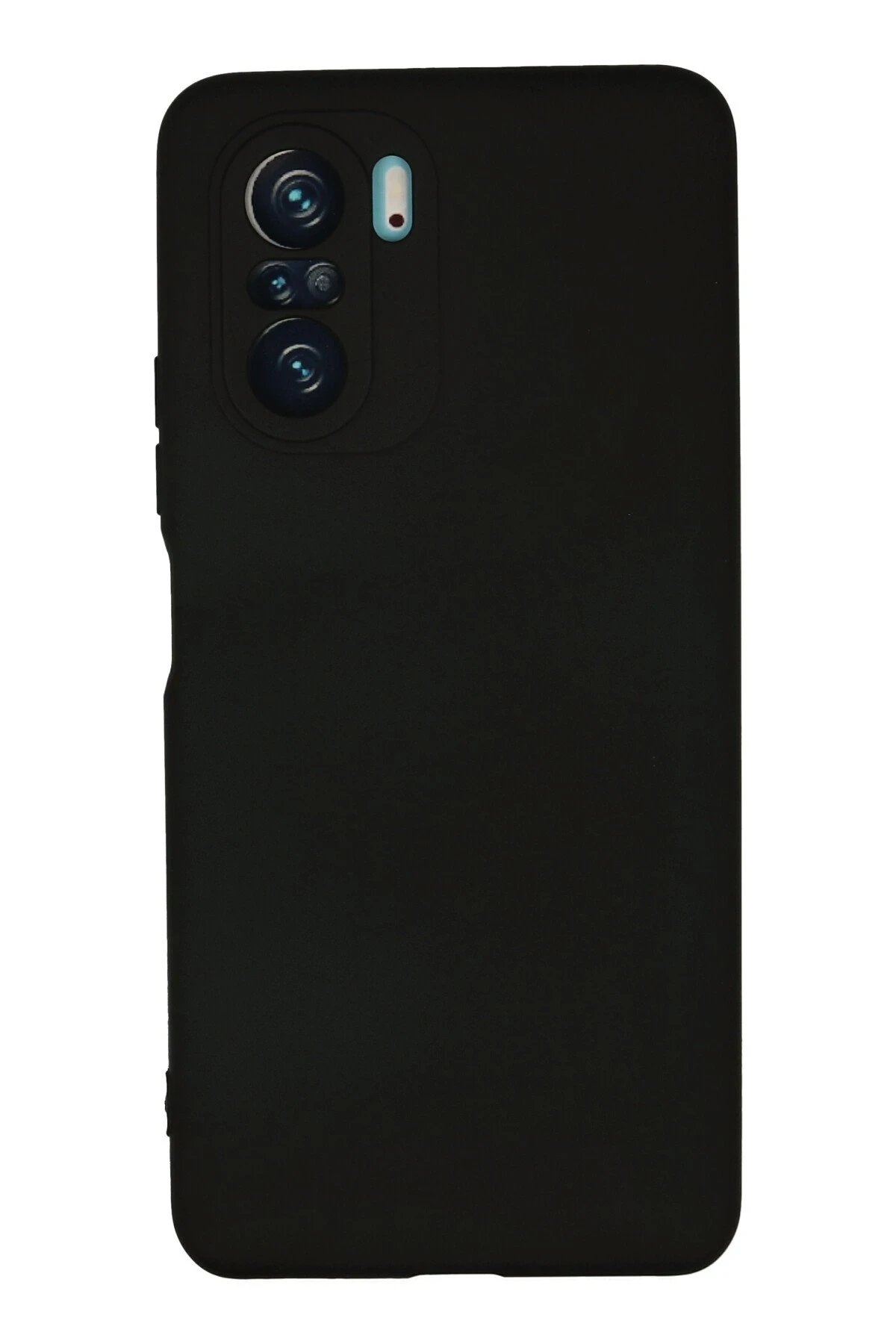 Xiaomi Poco F3 Kılıf Nano içi Kadife Silikon - Siyah-(5796)