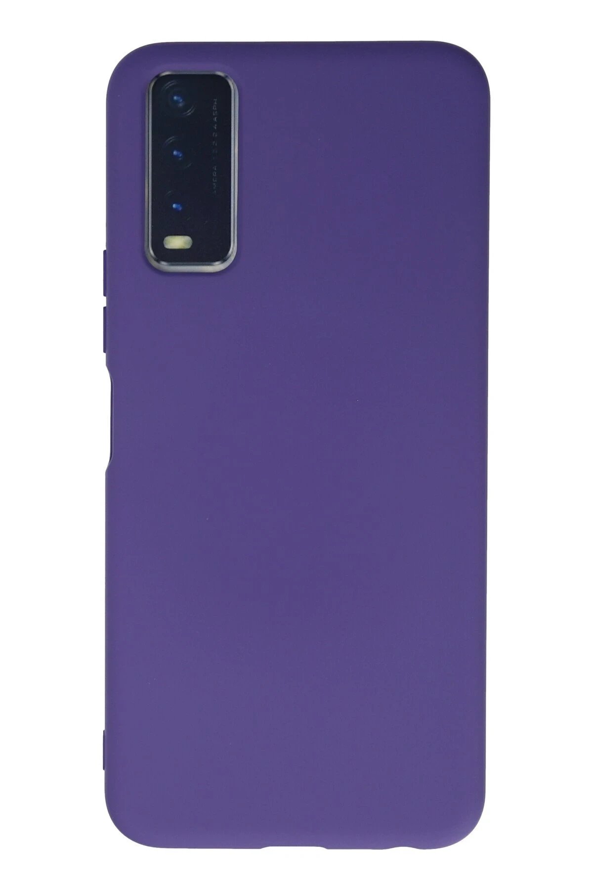 Vivo Y11S Kılıf Nano içi Kadife Silikon - Mor-(5796)