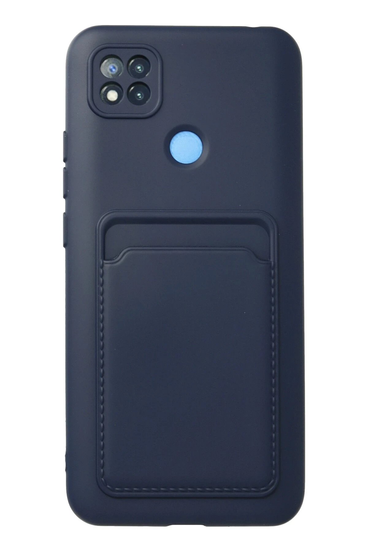 Xiaomi Redmi 9C Kılıf Kelvin Kartvizitli Silikon - Lacivert-(5796)