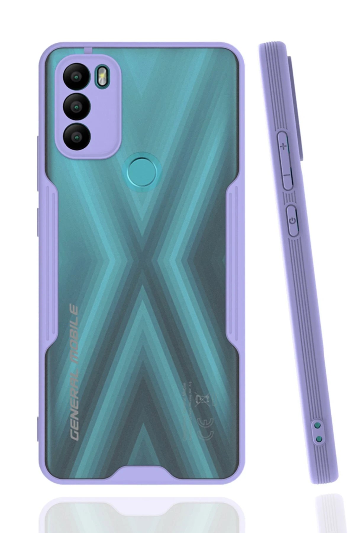 General Mobile GM 21 Plus Kılıf Platin Silikon - Lila-(5796)