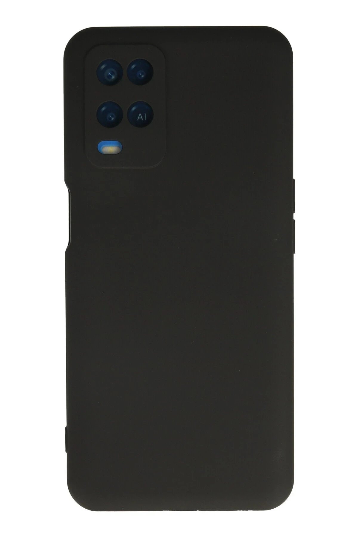 Oppo A54 4G Kılıf Nano içi Kadife Silikon - Siyah-(5796)