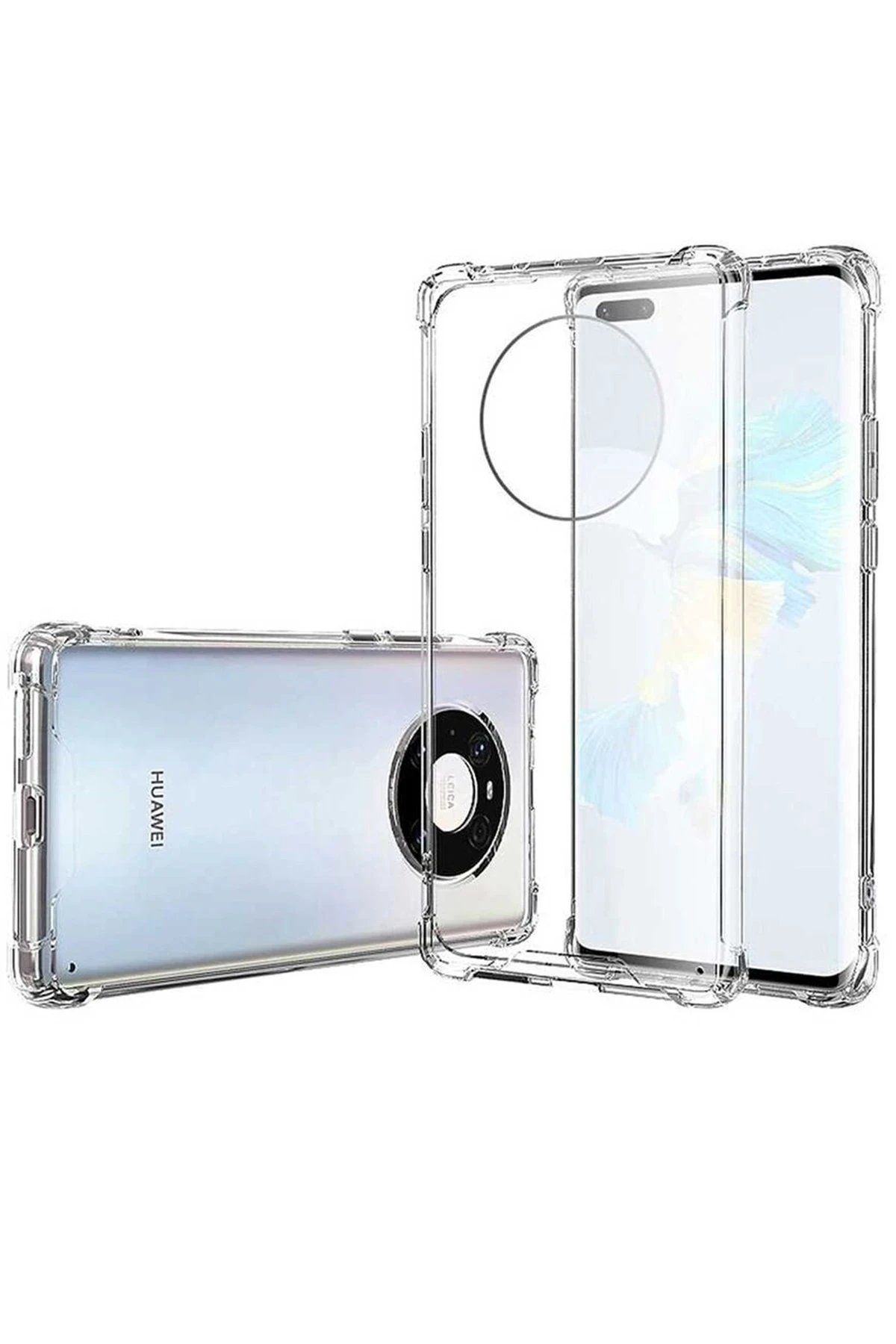 Huawei Mate 40 Pro Kılıf Olex Tpu Silikon - Şeffaf-(5796)