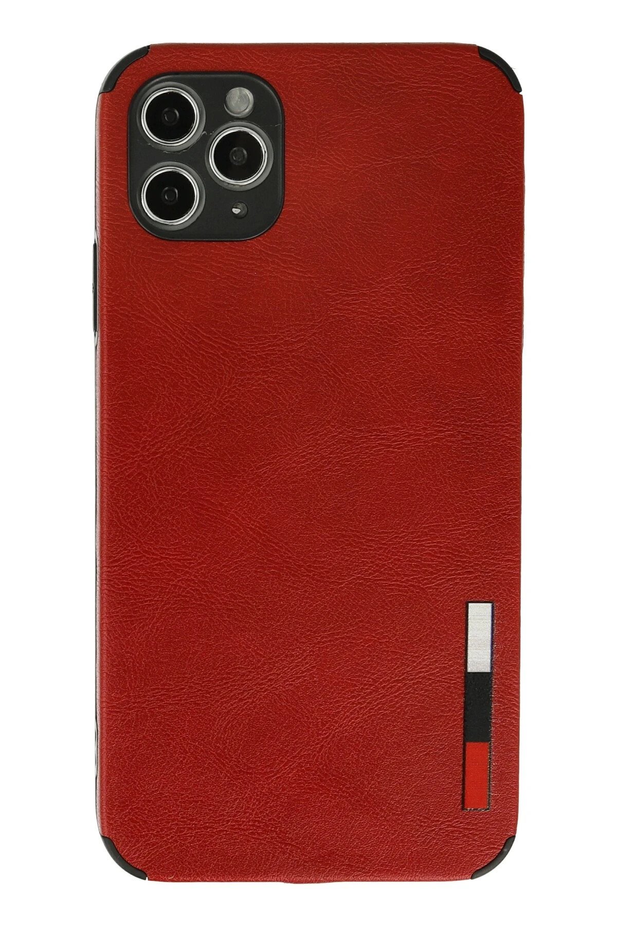 iPhone 11 Pro Kılıf Loop Deri Silikon - Kırmızı-(5796)