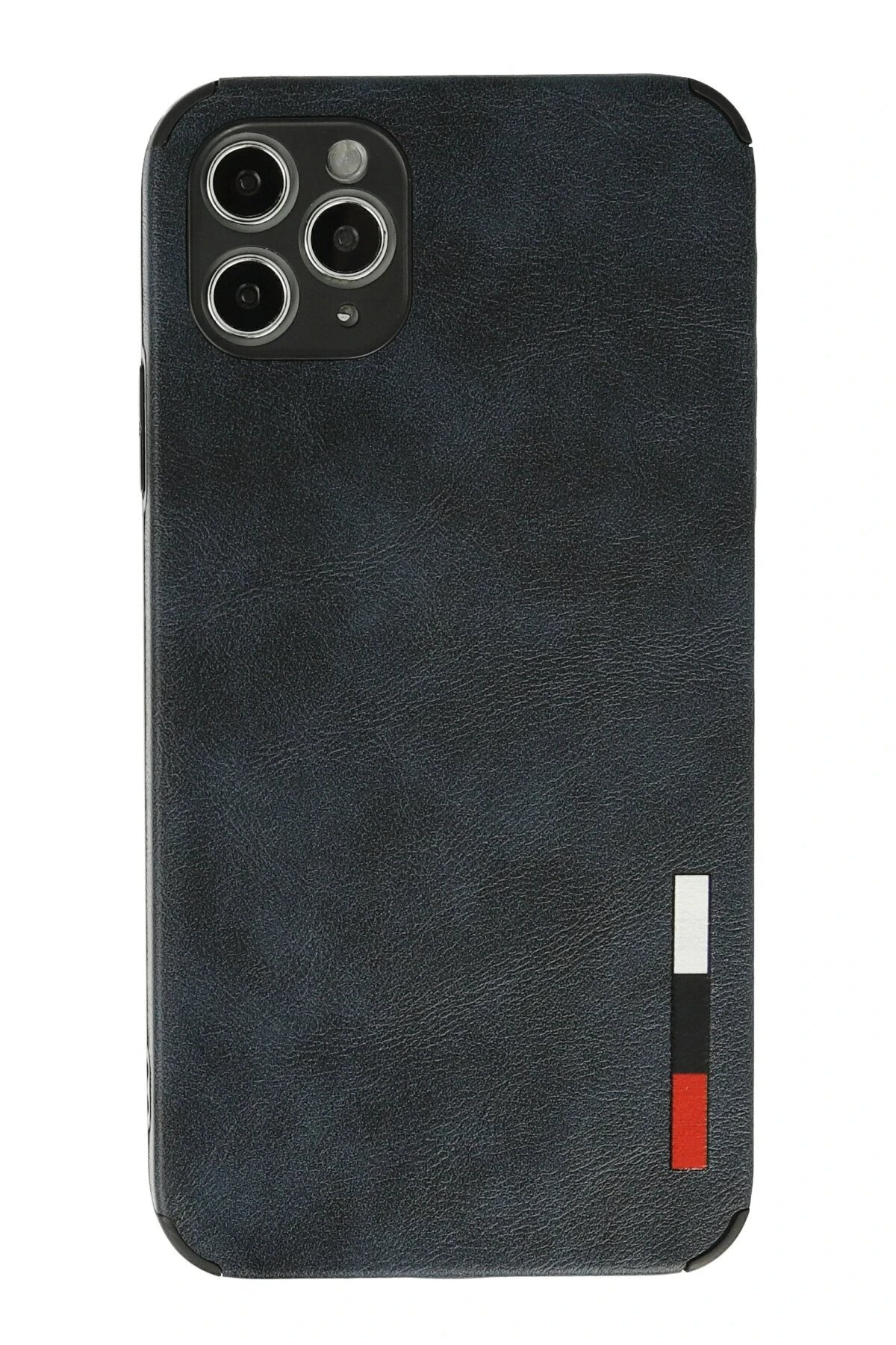 iPhone 11 Pro Max Kılıf Loop Deri Silikon - Lacivert-(5796)