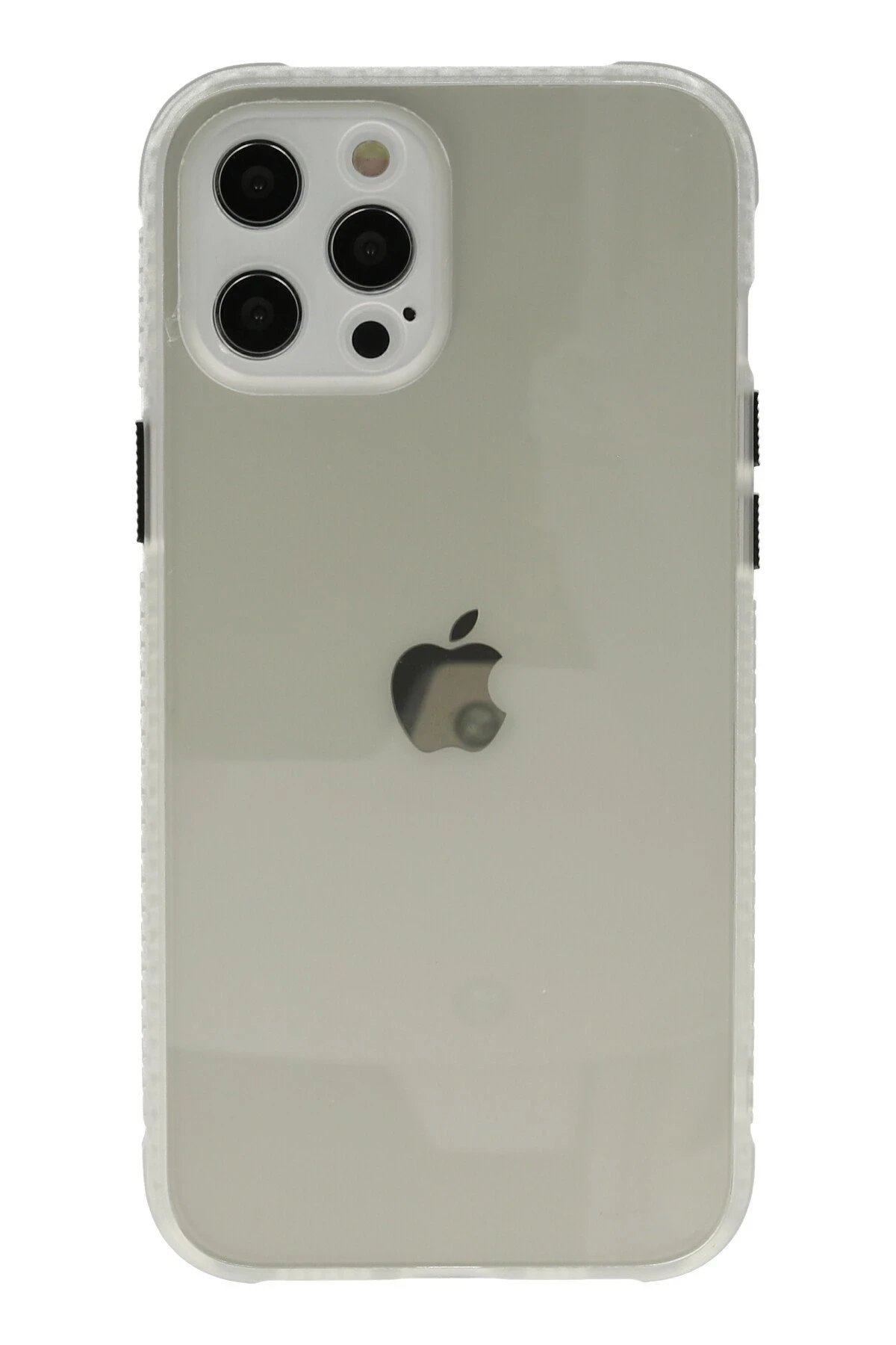 iPhone 12 Pro Kılıf Miami Şeffaf Silikon - Şeffaf-(5796)