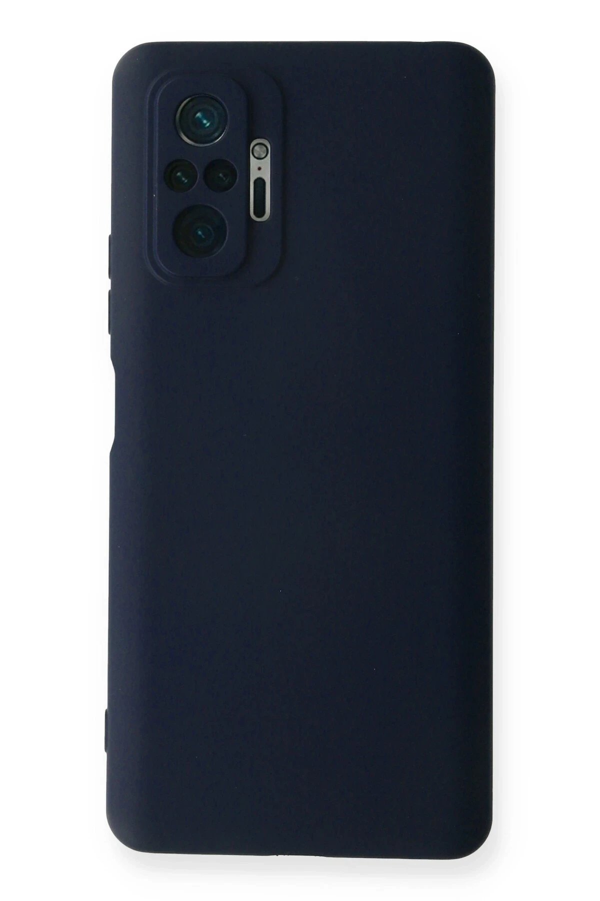 Xiaomi Redmi Note 10 Pro Kılıf Nano içi Kadife Silikon - Lacivert-(5796)