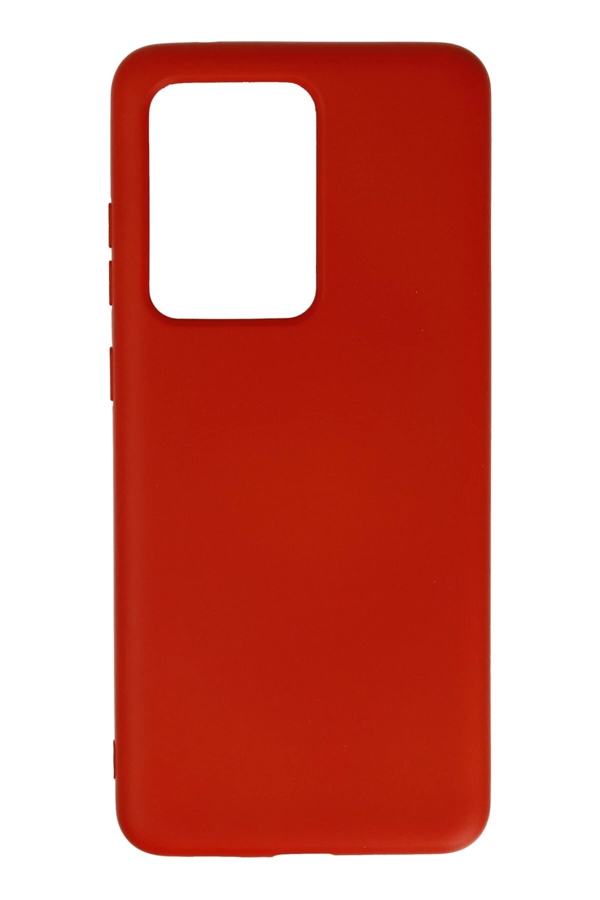 Samsung Galaxy S20 Ultra Kılıf Nano içi Kadife Silikon - Kırmızı-(5796)