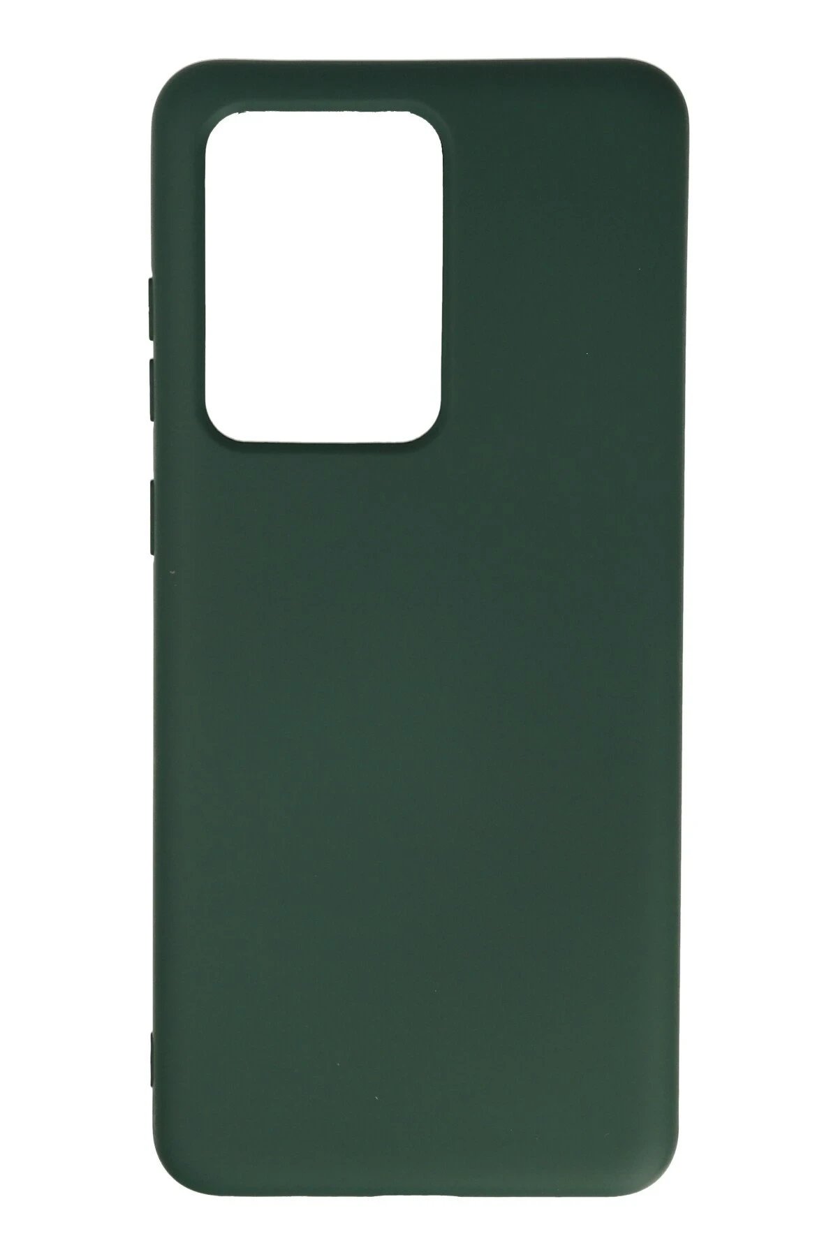 Samsung Galaxy S20 Ultra Kılıf Nano içi Kadife Silikon - Koyu Yeşil-(5796)