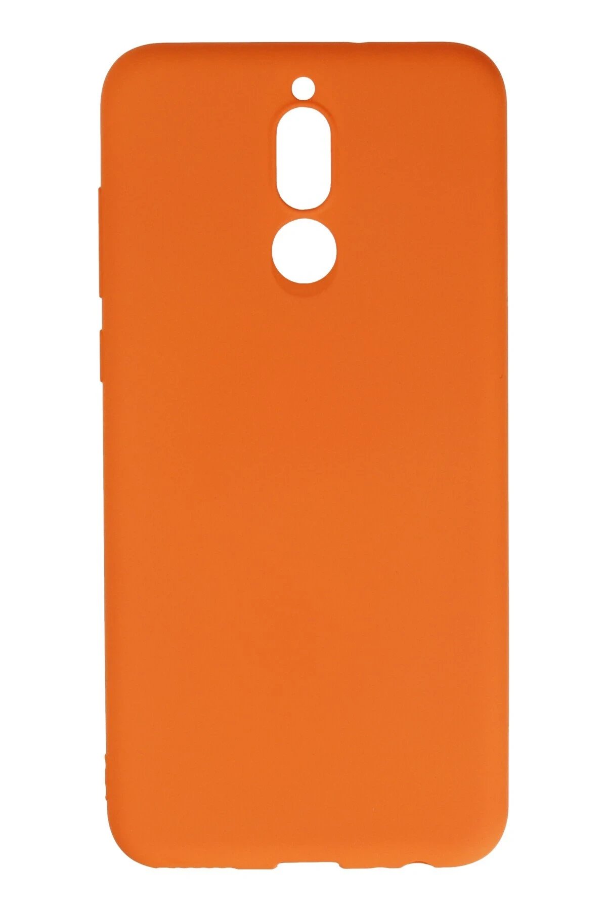 Huawei Mate 10 Lite Kılıf Nano içi Kadife Silikon - Turuncu-(5796)