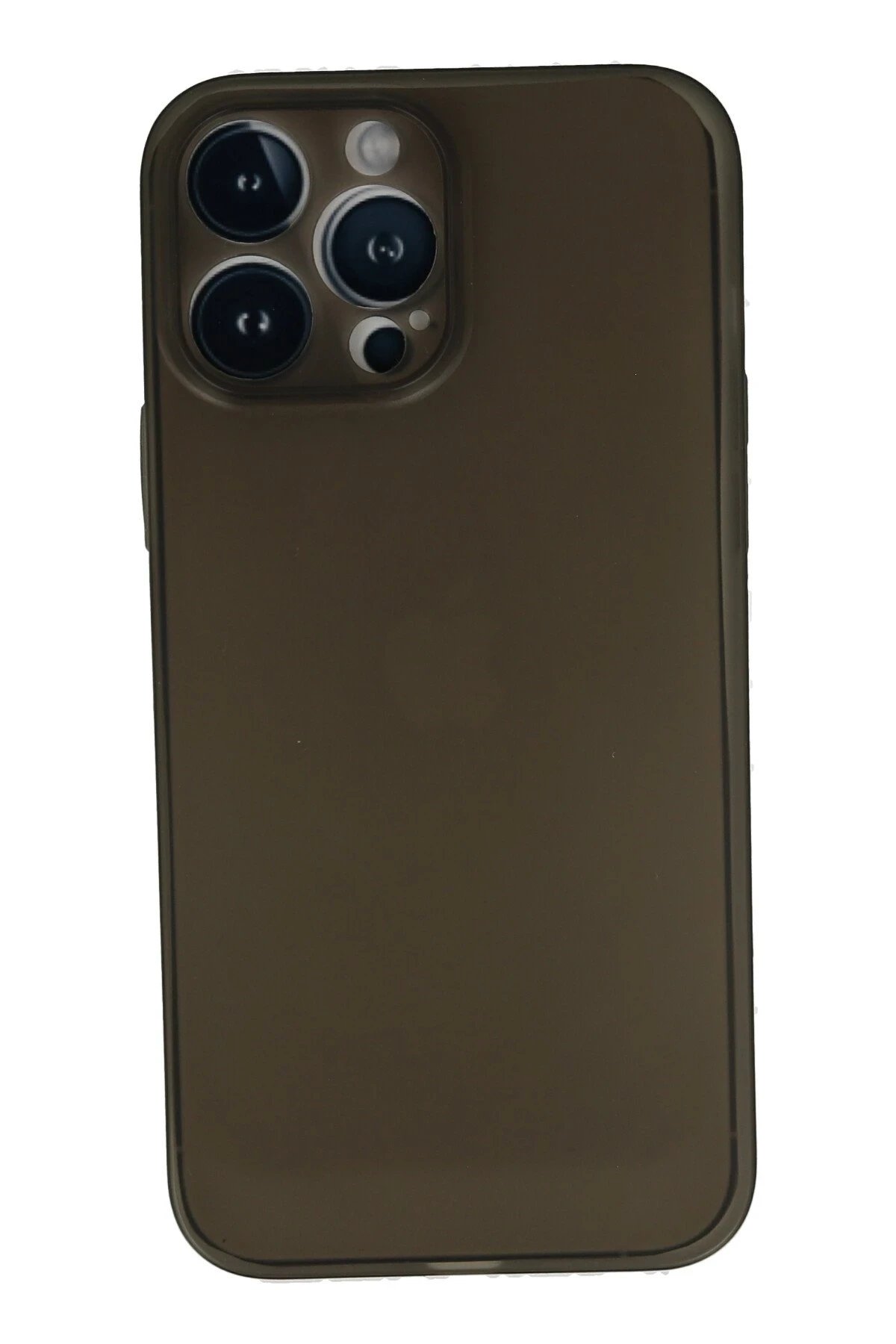 iPhone 13 Pro Kılıf PP Ultra İnce Kapak - Gri-(5796)