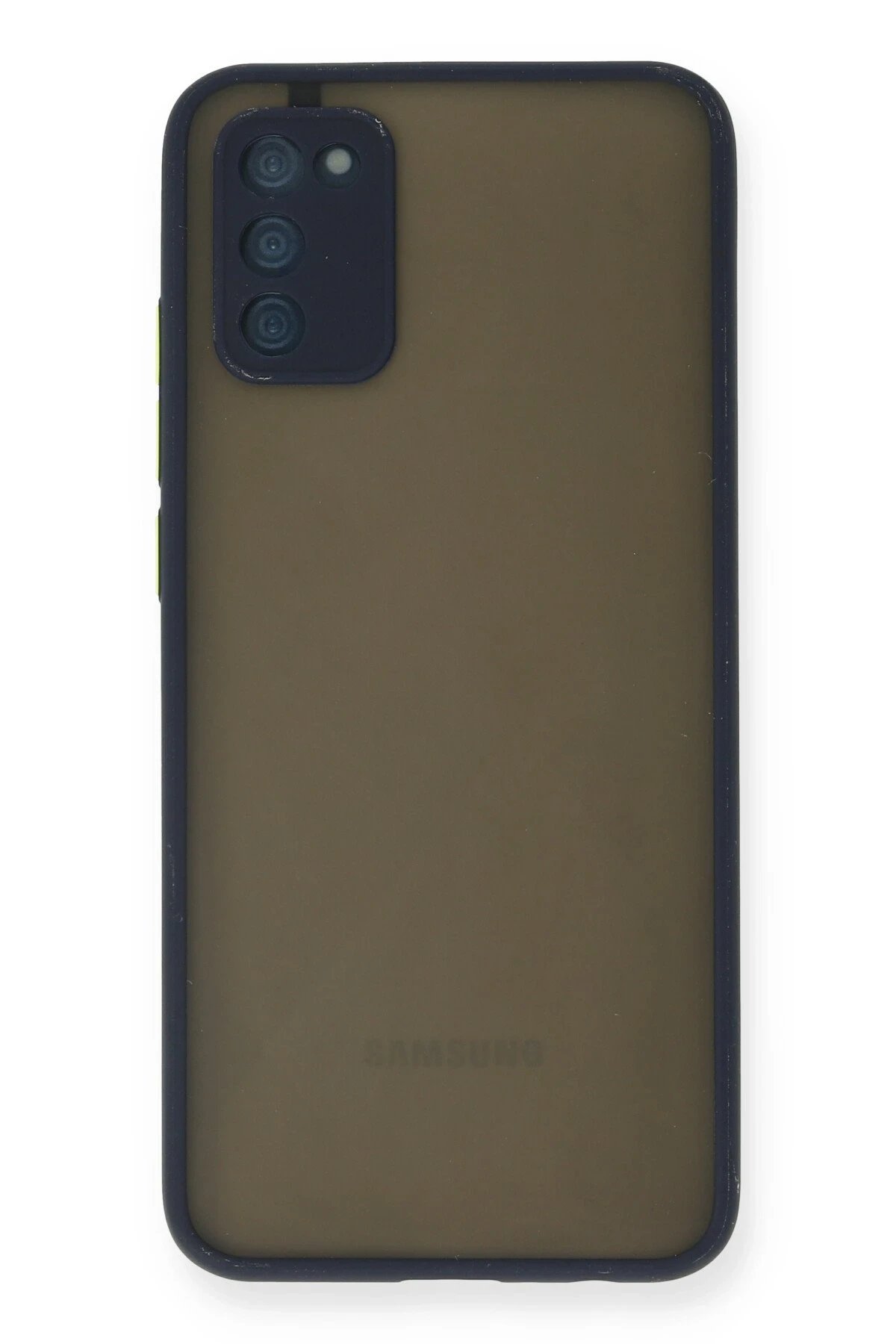 Samsung Galaxy A03S Kılıf Montreal Silikon Kapak - Lacivert-(5796)