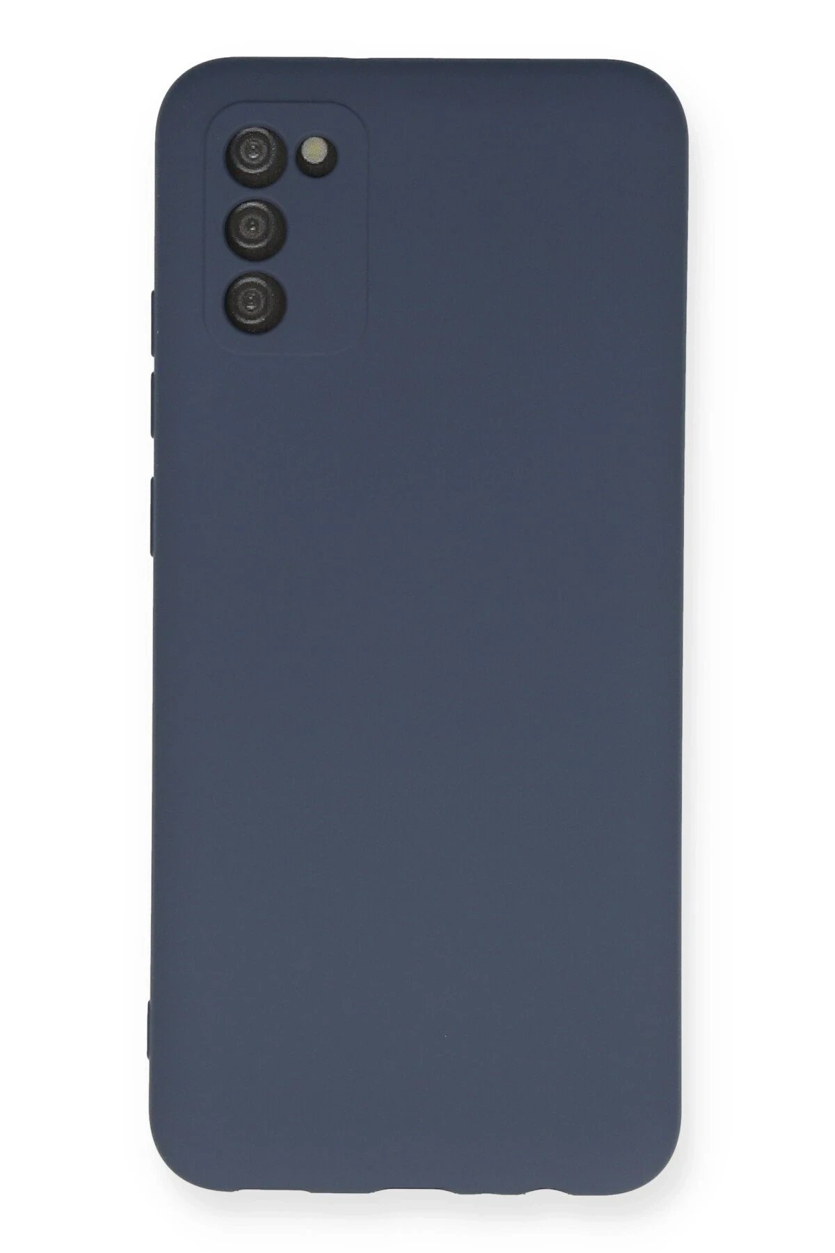 Samsung Galaxy A03S Kılıf Nano içi Kadife Silikon - Gri-(5796)