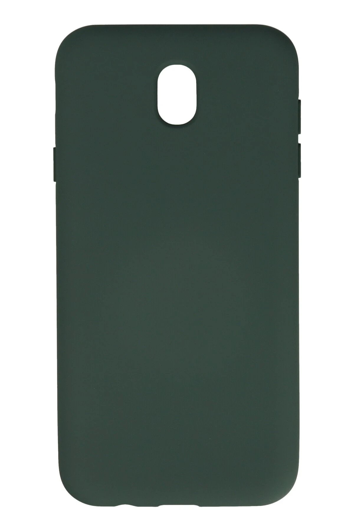 Samsung Galaxy J7 Pro / J730 Kılıf Nano içi Kadife Silikon - Koyu Yeşil-(5796)