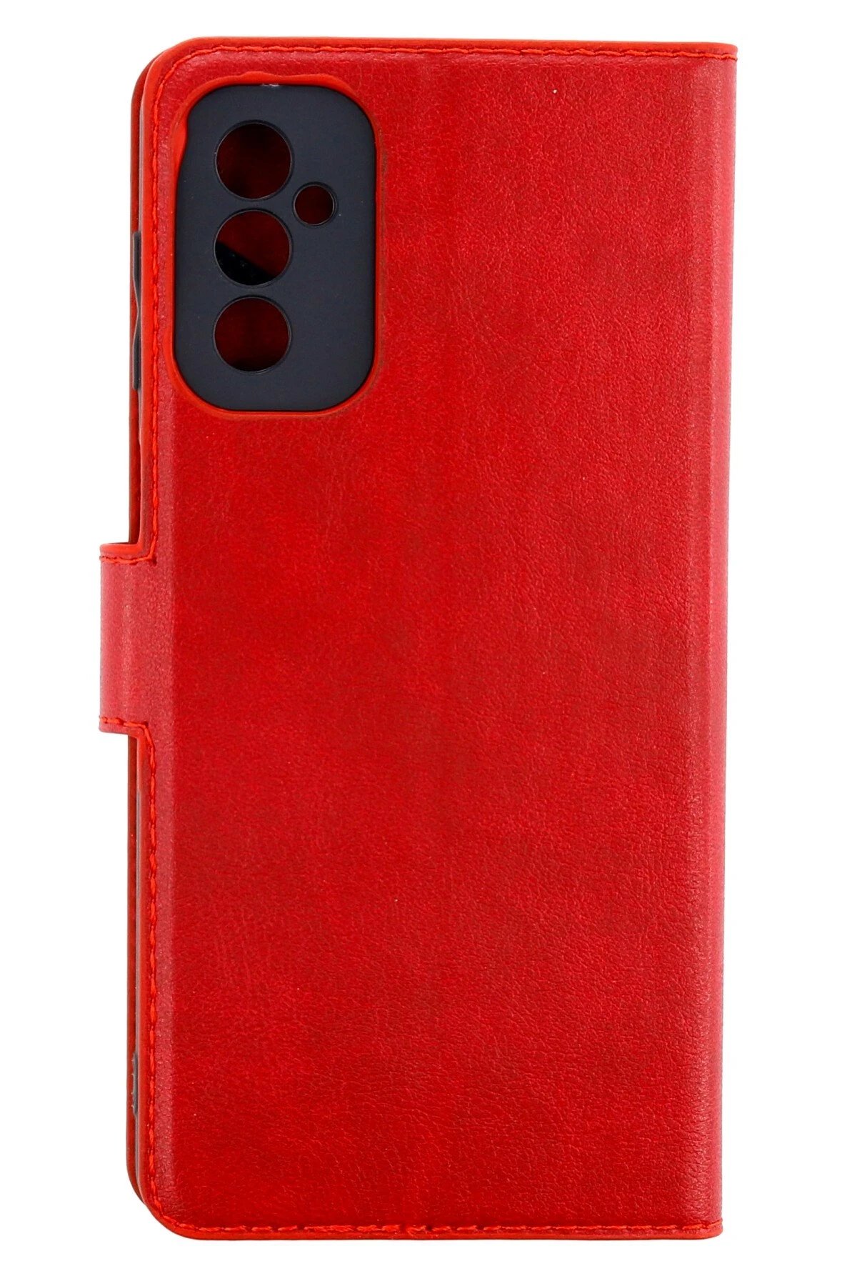 Samsung Galaxy M52 5G Kılıf Trend S Plus Kapaklı Kılıf - Kırmızı-(5796)