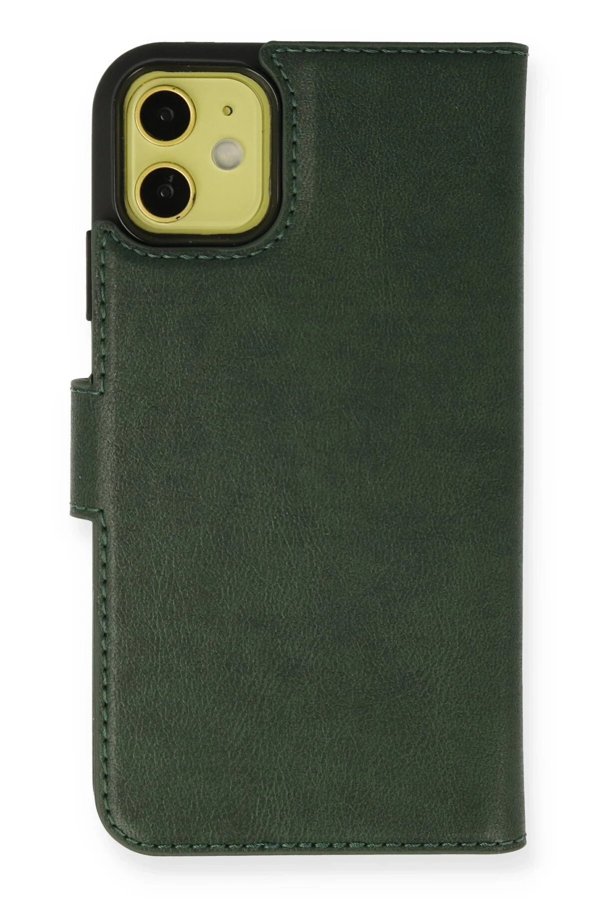 iPhone 13 Mini Kılıf Trend S Plus Kapaklı Kılıf - Yeşil-(5796)