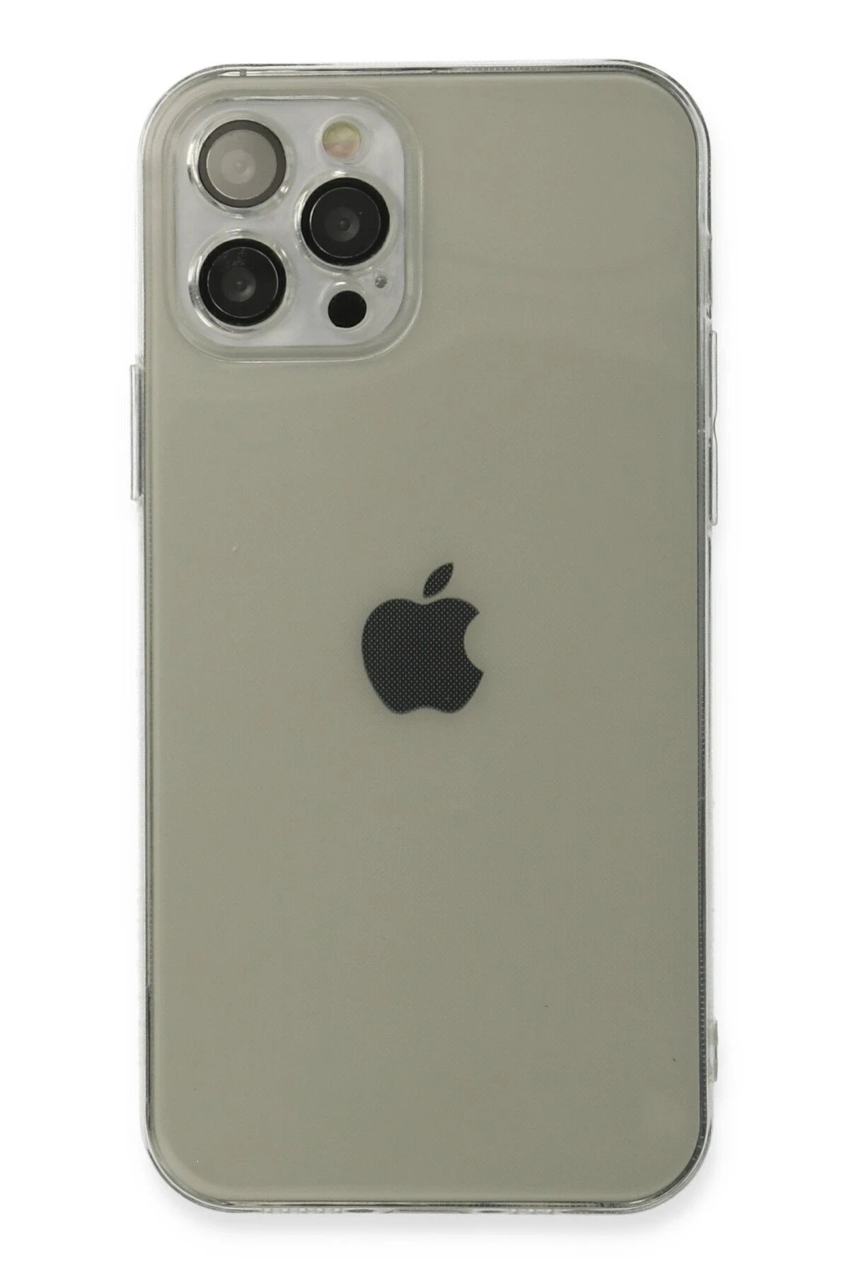 iPhone 12 Pro Max Kılıf Fly Lens Silikon - Şeffaf-(5796)