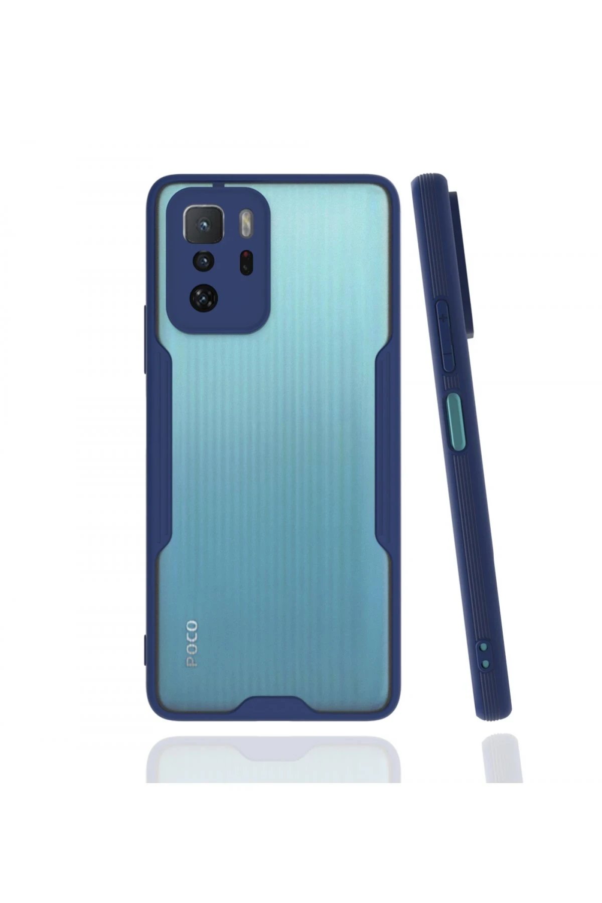 Xiaomi Poco X3 GT Kılıf Platin Silikon - Lacivert-(5796)