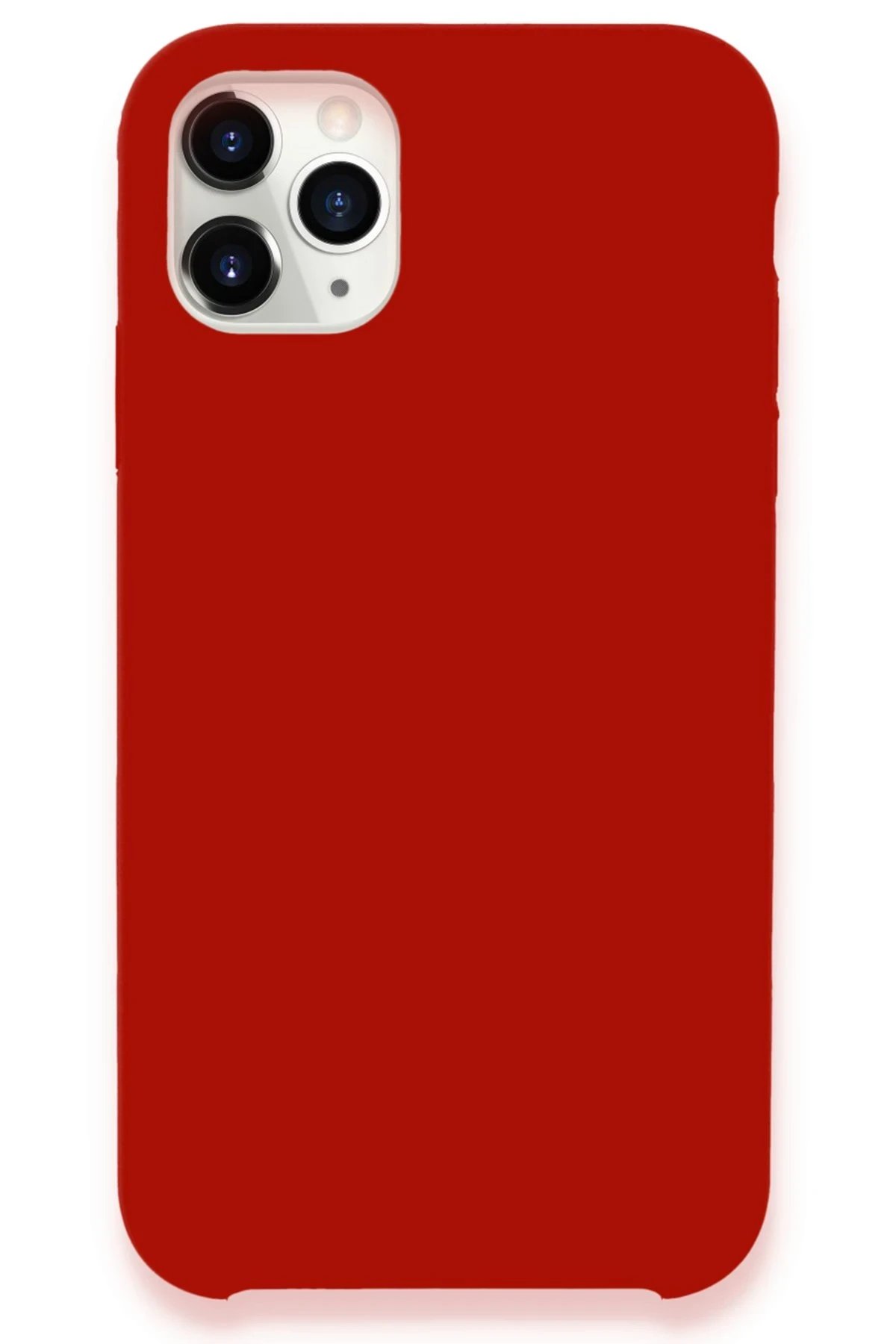 iPhone 11 Pro Max Kılıf Lansman Legant Silikon - Kırmızı-(5796)