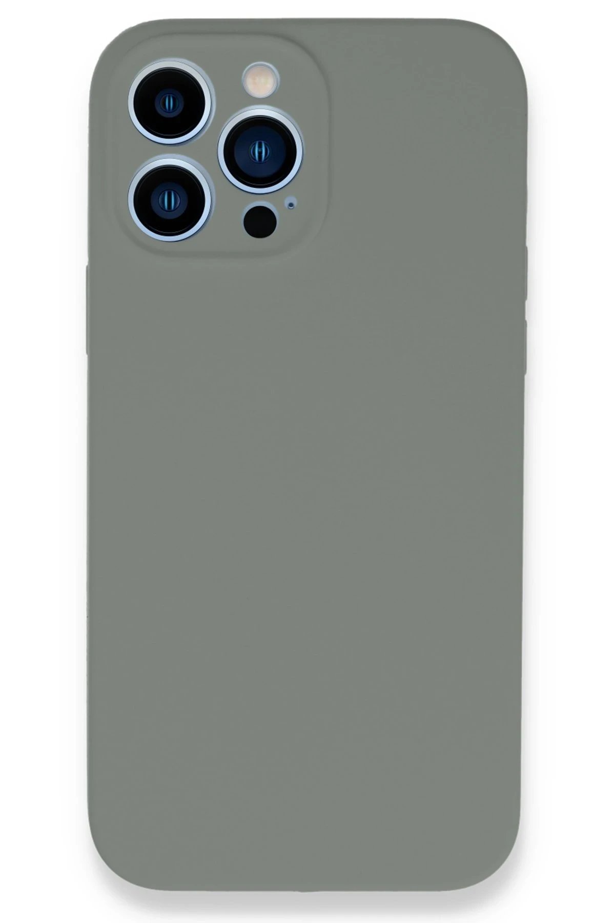 iPhone 13 Pro Max Kılıf Lansman Legant Silikon - Gri-(5796)