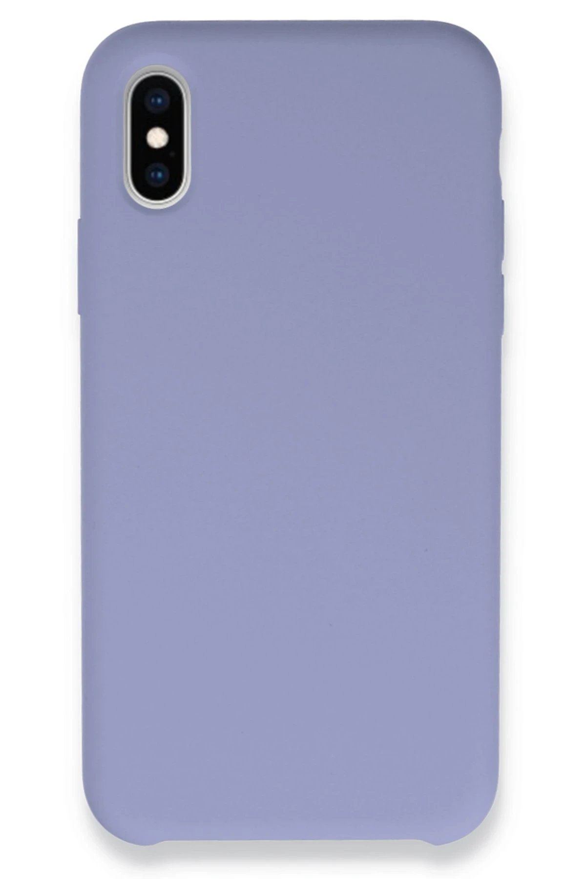 iPhone X Kılıf Lansman Legant Silikon - Lila-(5796)