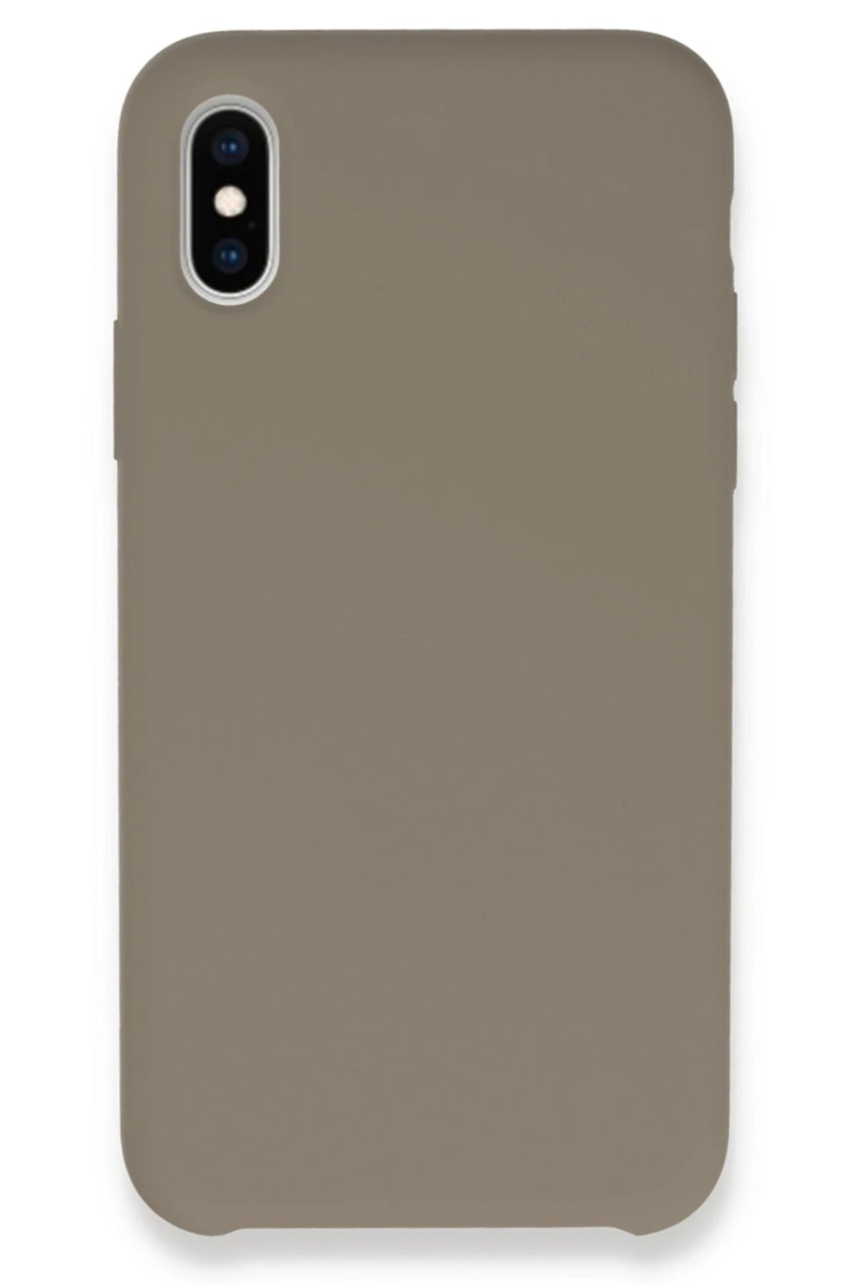 iPhone XS Max Kılıf Lansman Legant Silikon - Bej-(5796)