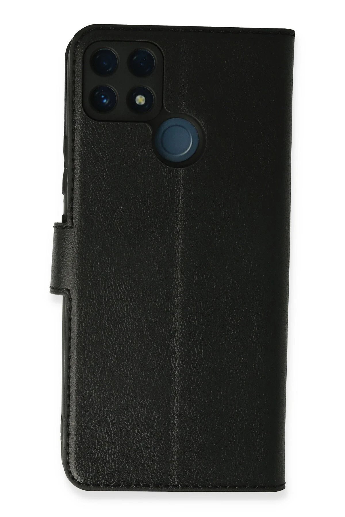 Realme C25 Kılıf Trend S Plus Kapaklı Kılıf - Siyah-(5796)