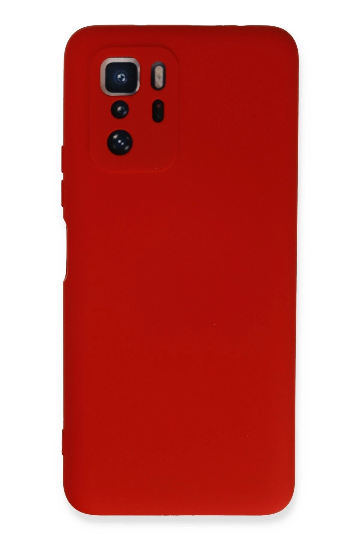 Xiaomi Poco X3 GT Kılıf Nano içi Kadife Silikon - Kırmızı-(5796)