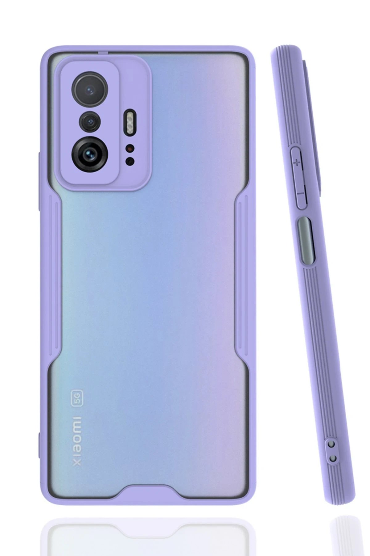 Xiaomi Mi 11T Pro Kılıf Platin Silikon - Lila-(5796)