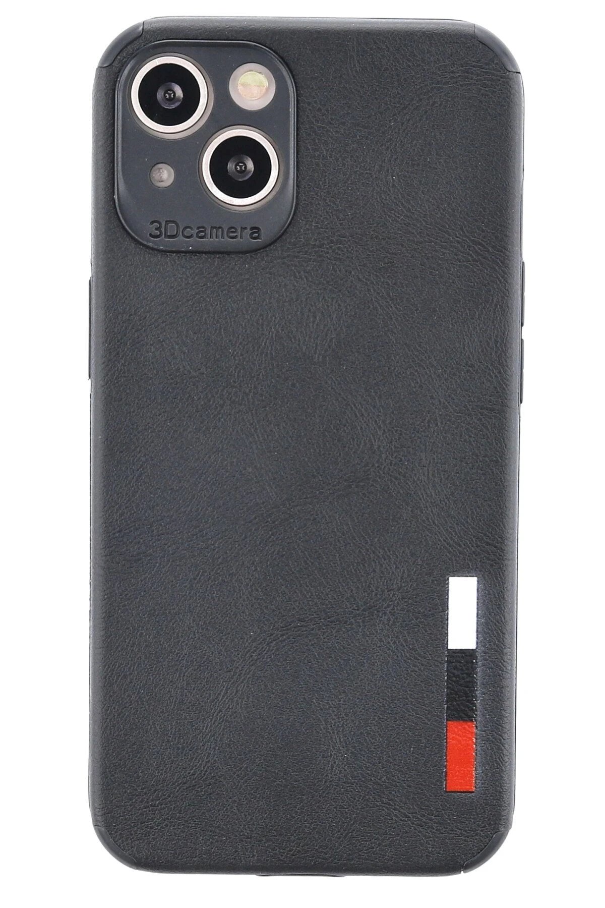 iPhone 13 Mini Kılıf Loop Deri Silikon - Siyah-(5796)