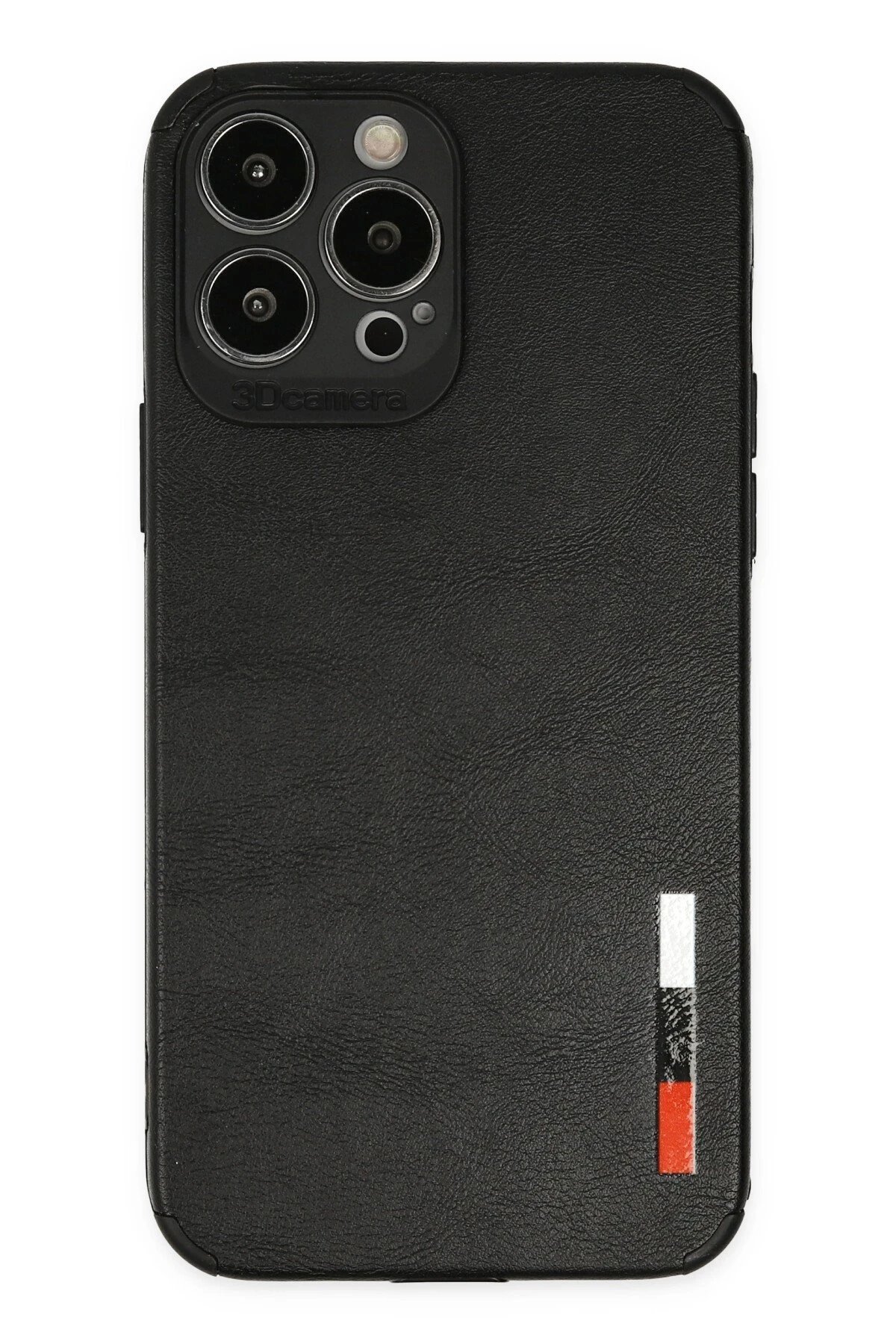 iPhone 13 Pro Kılıf Loop Deri Silikon - Siyah-(5796)