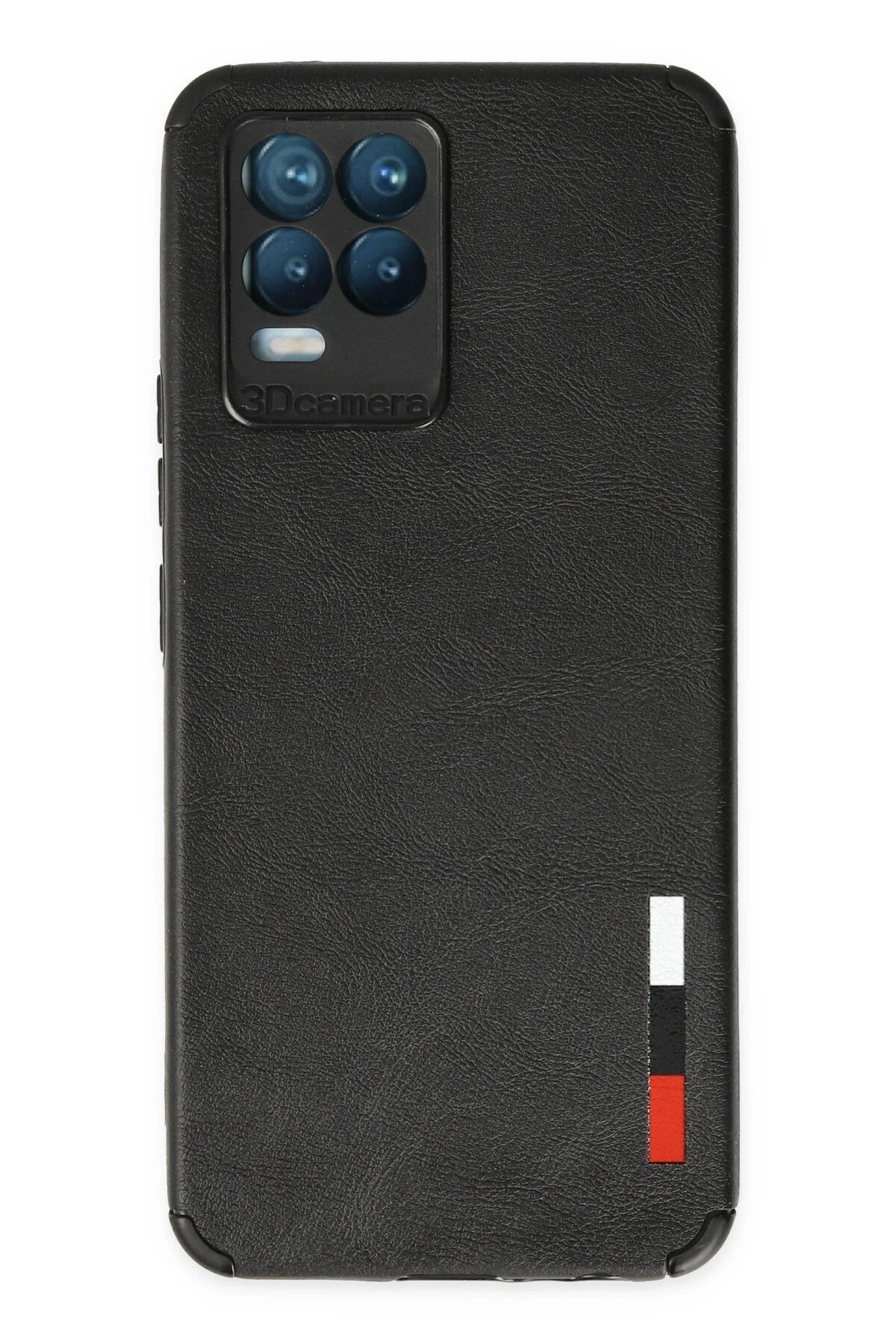 Realme 8 Kılıf Loop Deri Silikon - Siyah-(5796)