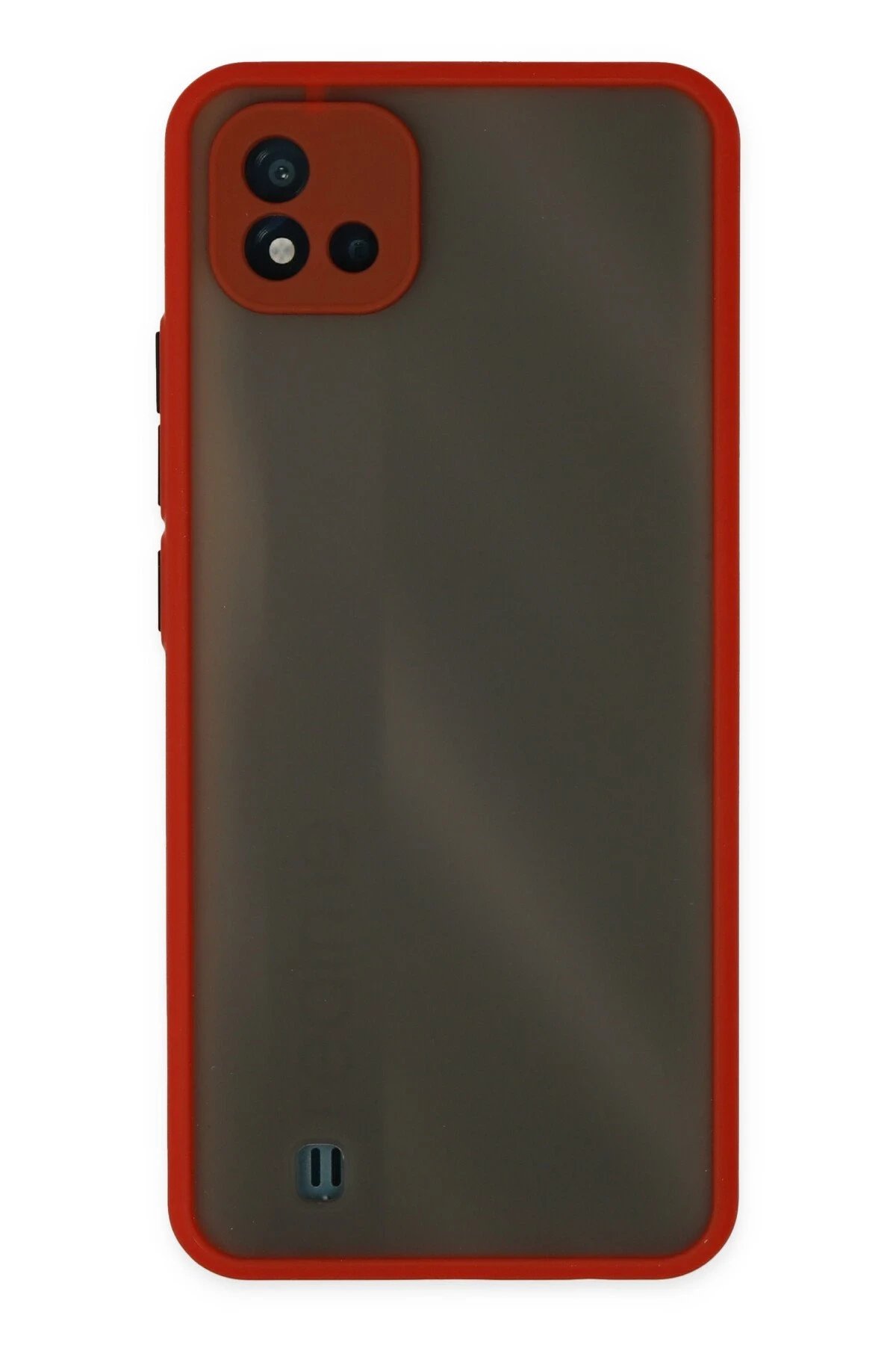 Realme C11 2021 Kılıf Montreal Silikon Kapak - Kırmızı-(5796)