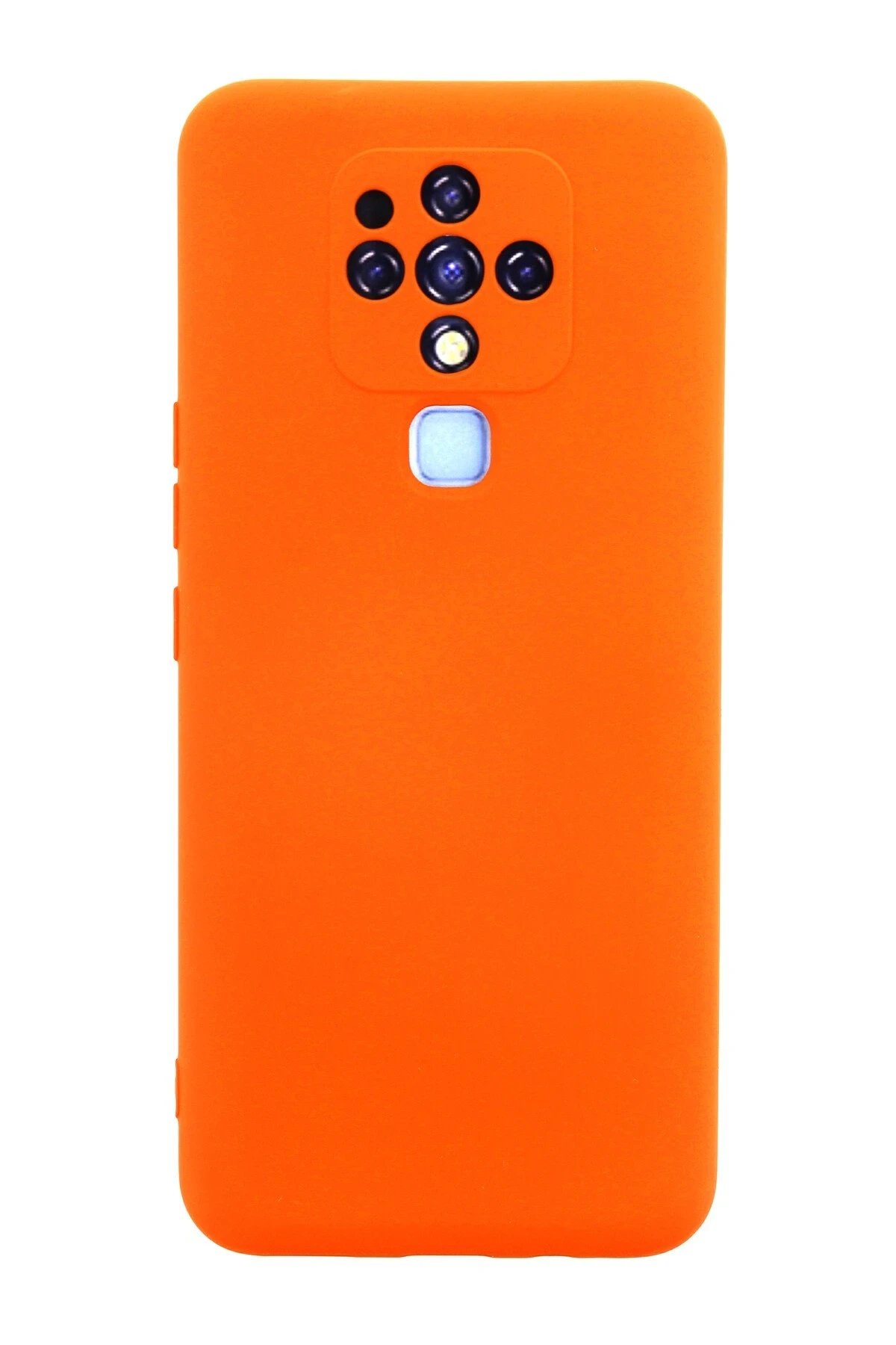 Tecno Camon 16 Kılıf Nano içi Kadife Silikon - Turuncu-(5796)