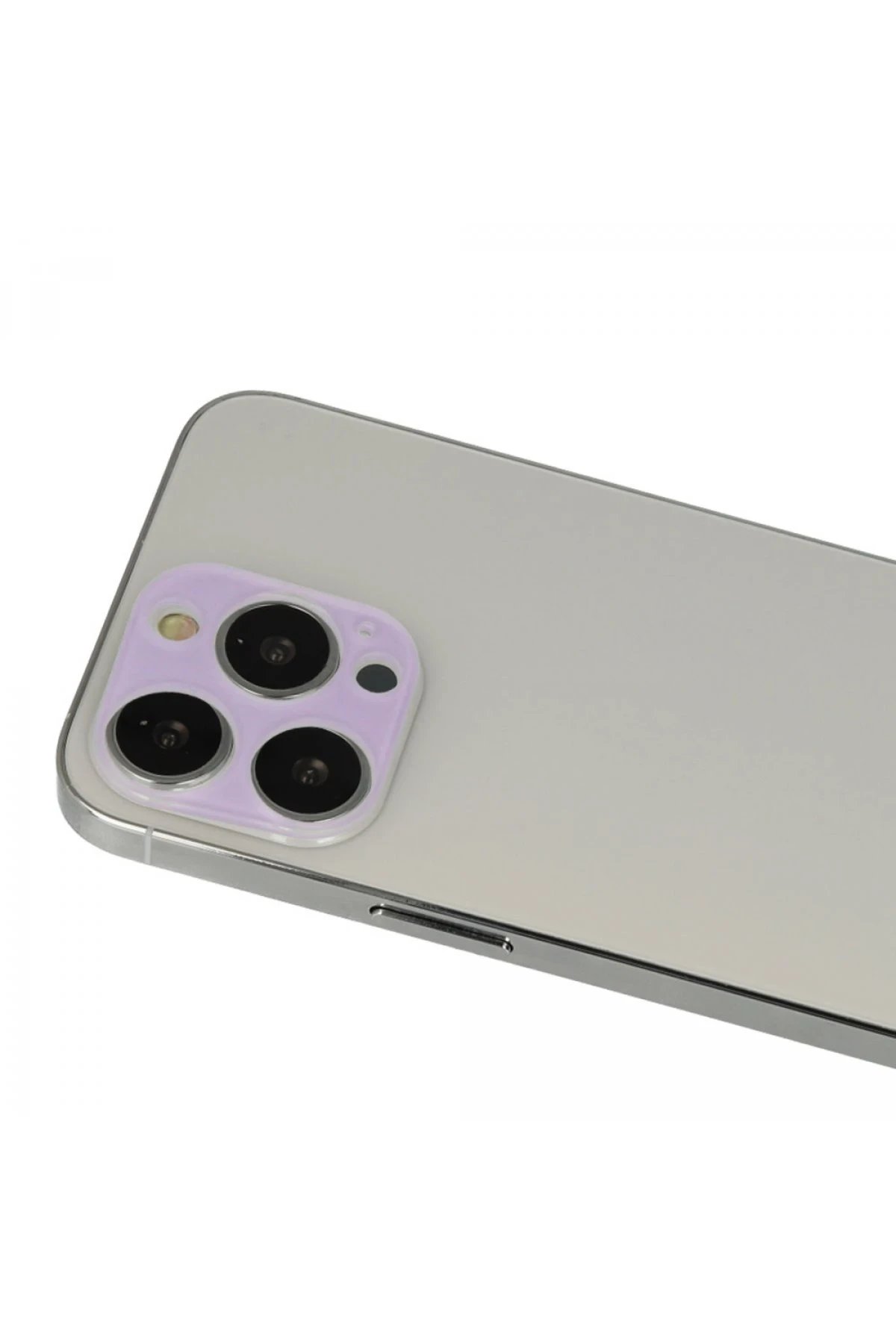 iPhone 13 Pro Max Rainbow Kamera Lens Koruma Cam - Mor-(5796)