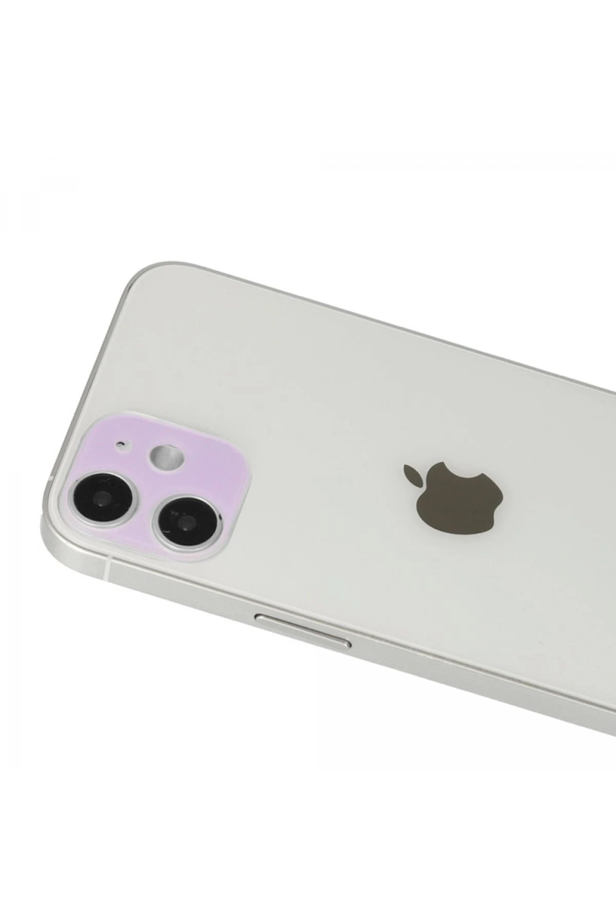 iPhone 12 Rainbow Kamera Lens Koruma Cam - Mor-(5796)