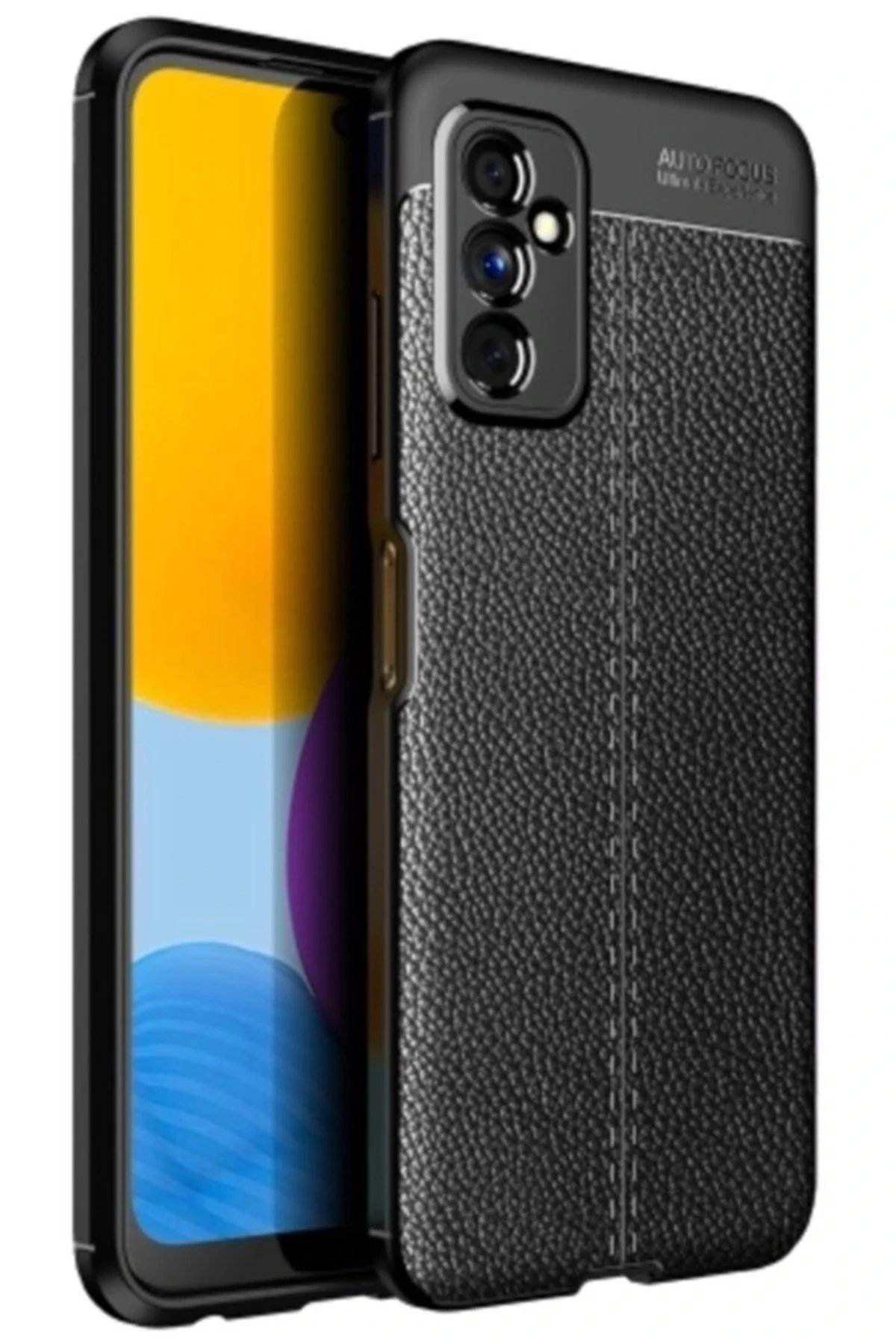 Samsung Galaxy M52 5G Kılıf Auto Focus Kapak - Siyah-(5796)