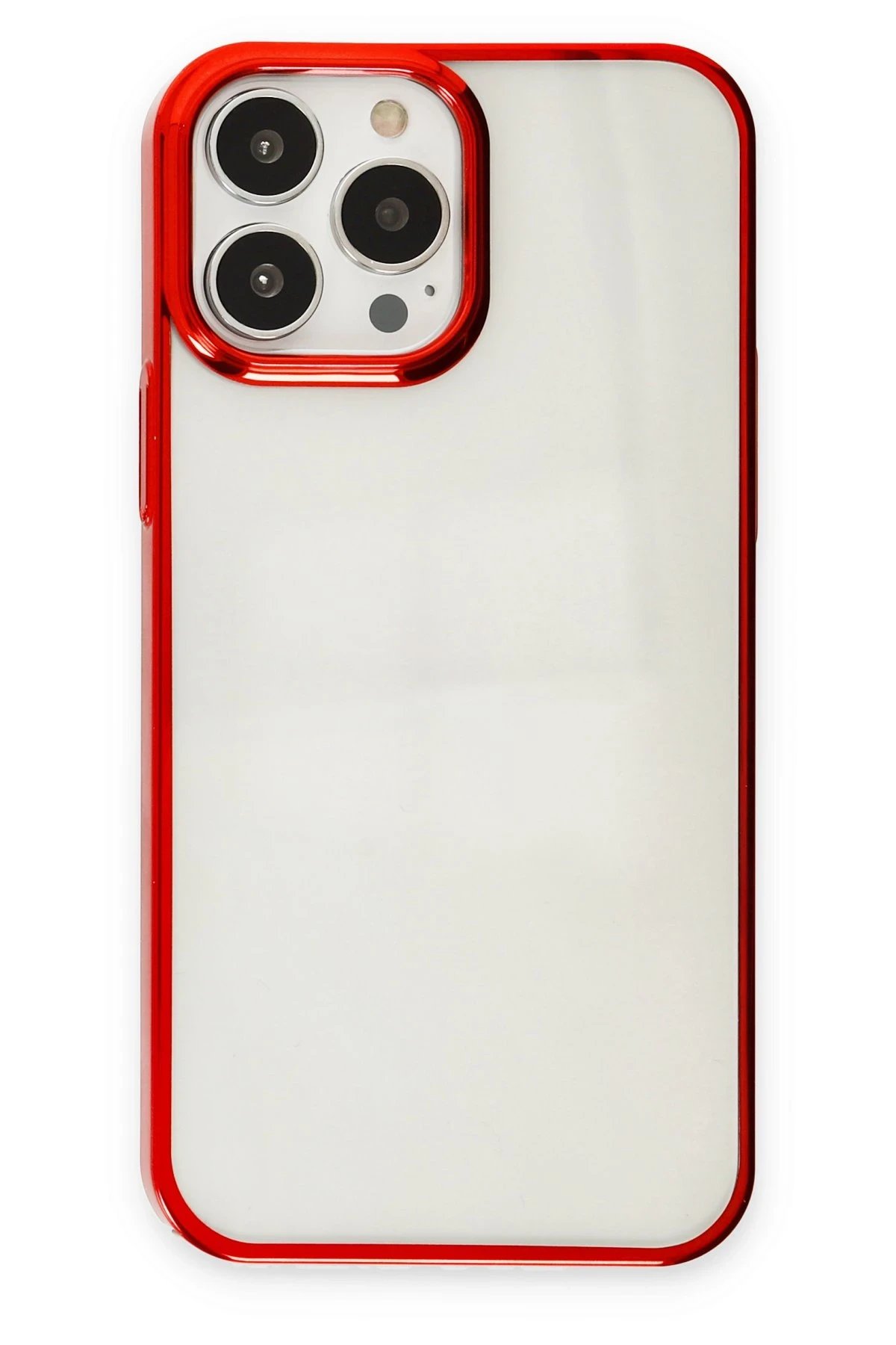 iPhone 13 Pro Max Kılıf Element Silikon - Kırmızı-(5796)