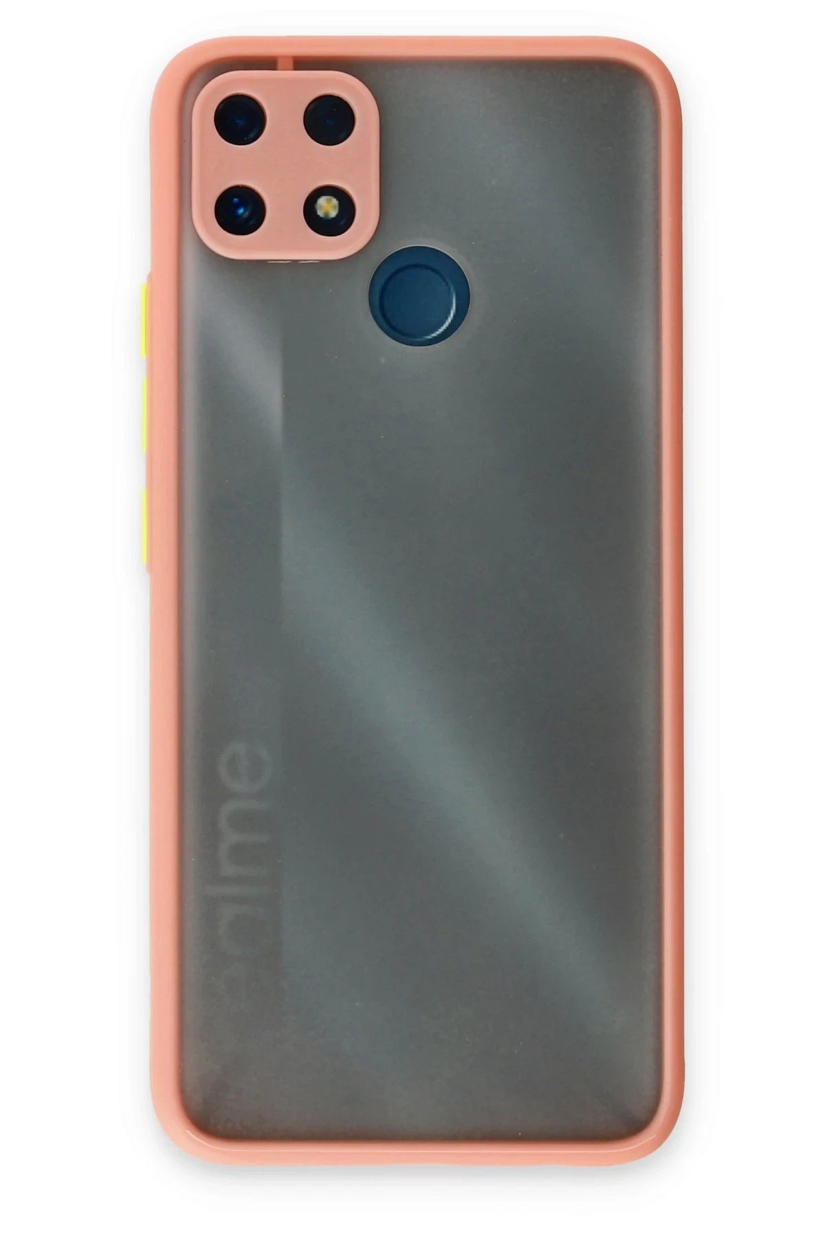 Realme C25 Kılıf Montreal Silikon Kapak - Pembe-(5796)