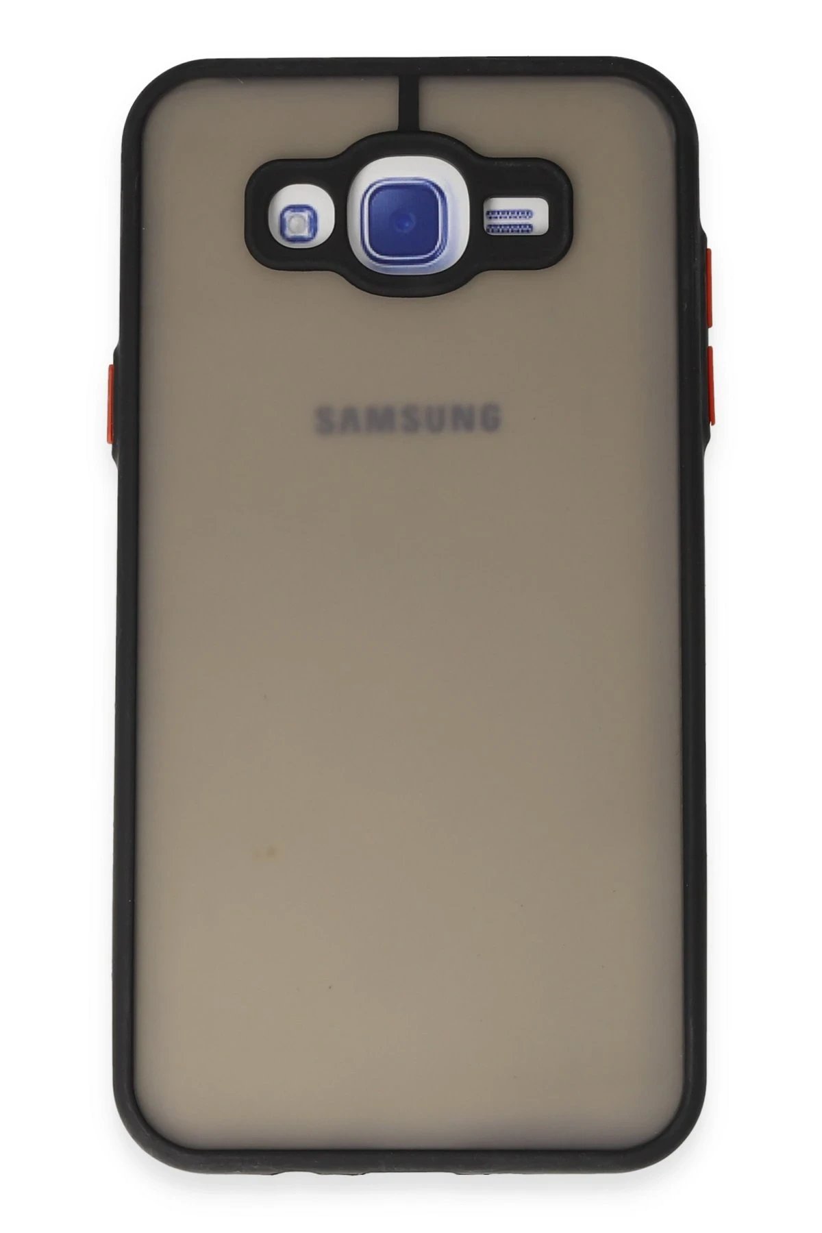 Samsung Galaxy J7 Kılıf Montreal Silikon Kapak - Siyah-(5796)