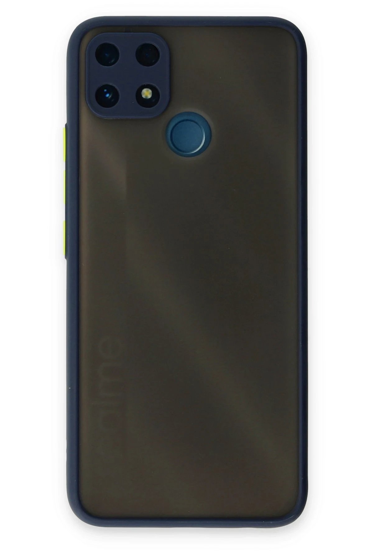 Realme C25 Kılıf Montreal Silikon Kapak - Lacivert-(5796)